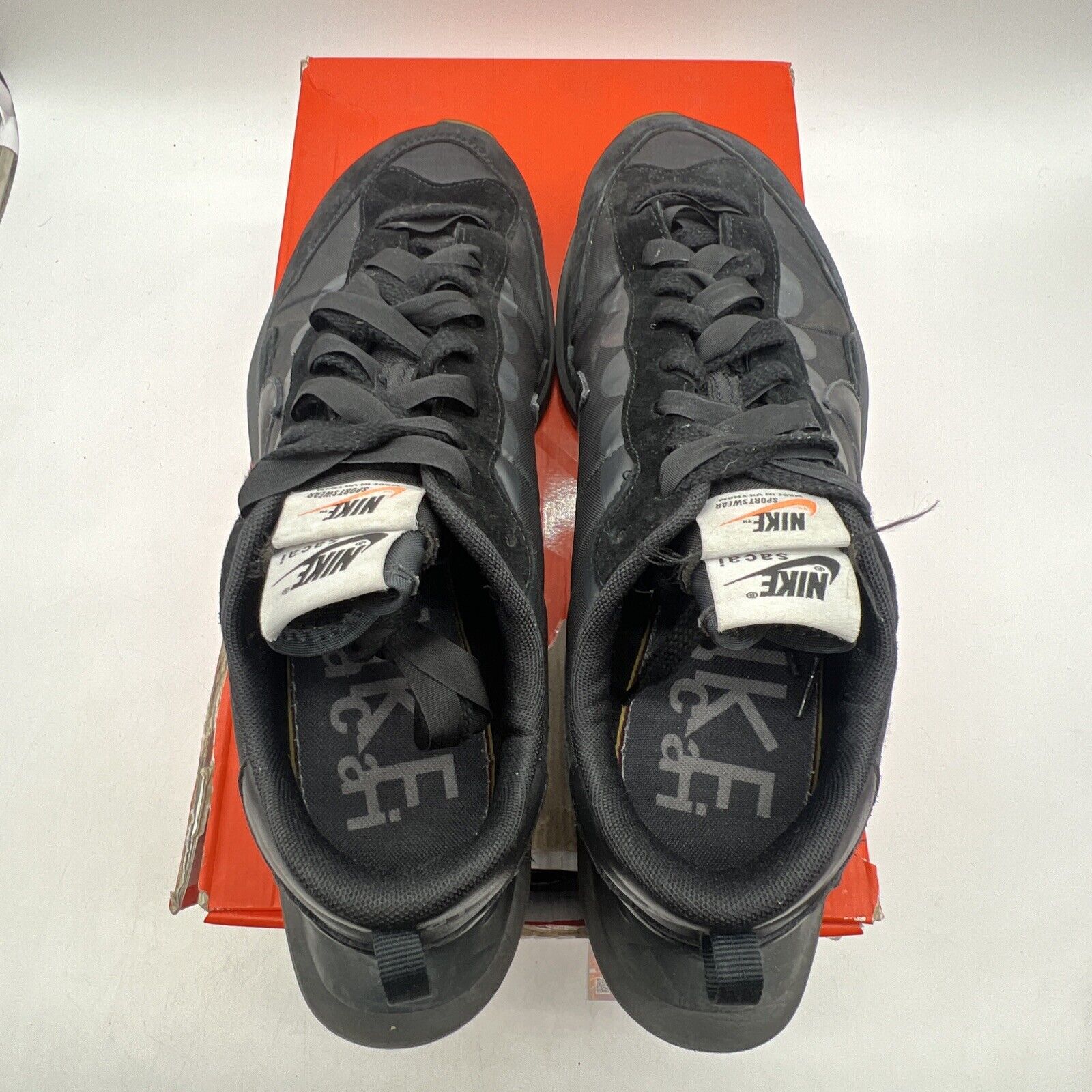 Size 13 - Nike VaporWaffle x Sacai Black Suede Gum (DD1875-001)