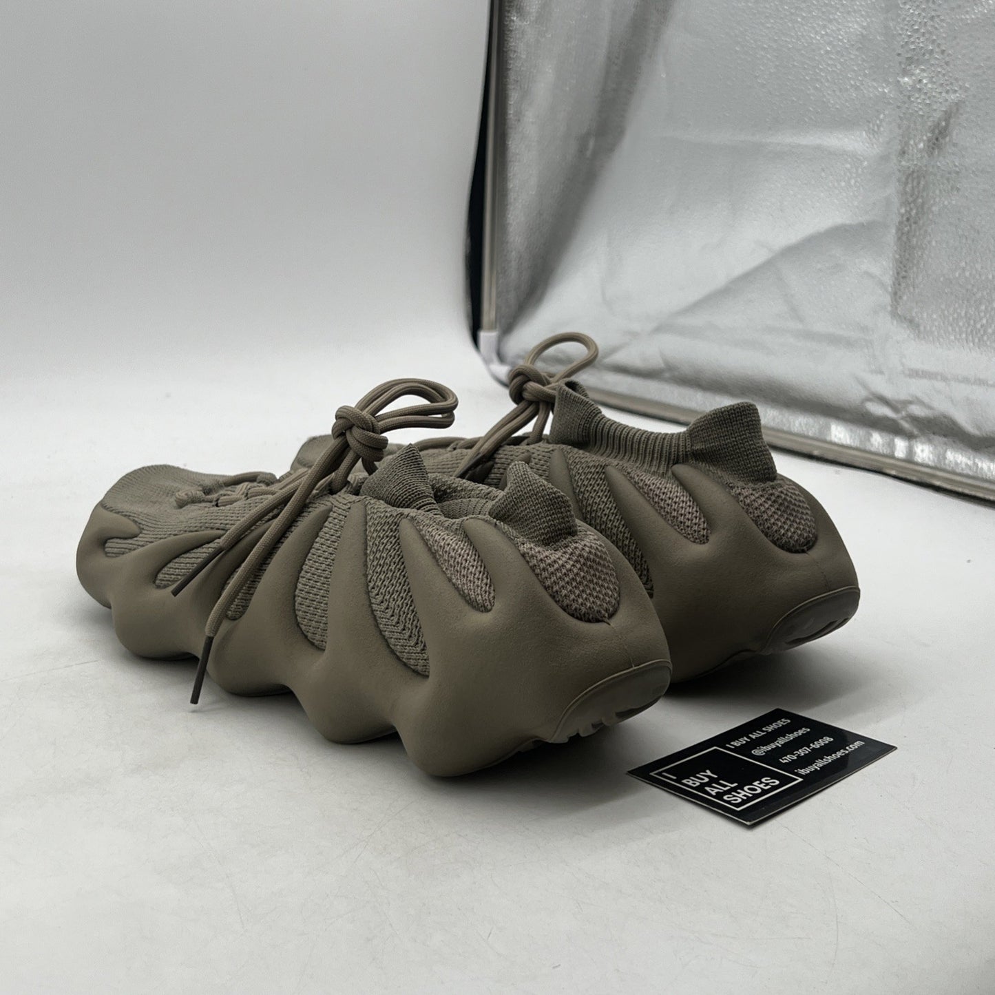 Size 12.5 - Adidas Yeezy 450 Stone Flax Brown Suede Rubber (ID1623)
