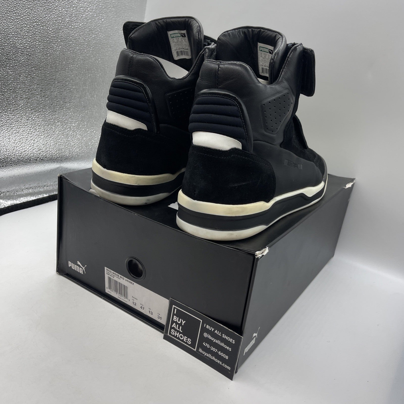 Size 13 - PUMA Move Mid x Alexander McQueen Black (359759-02)