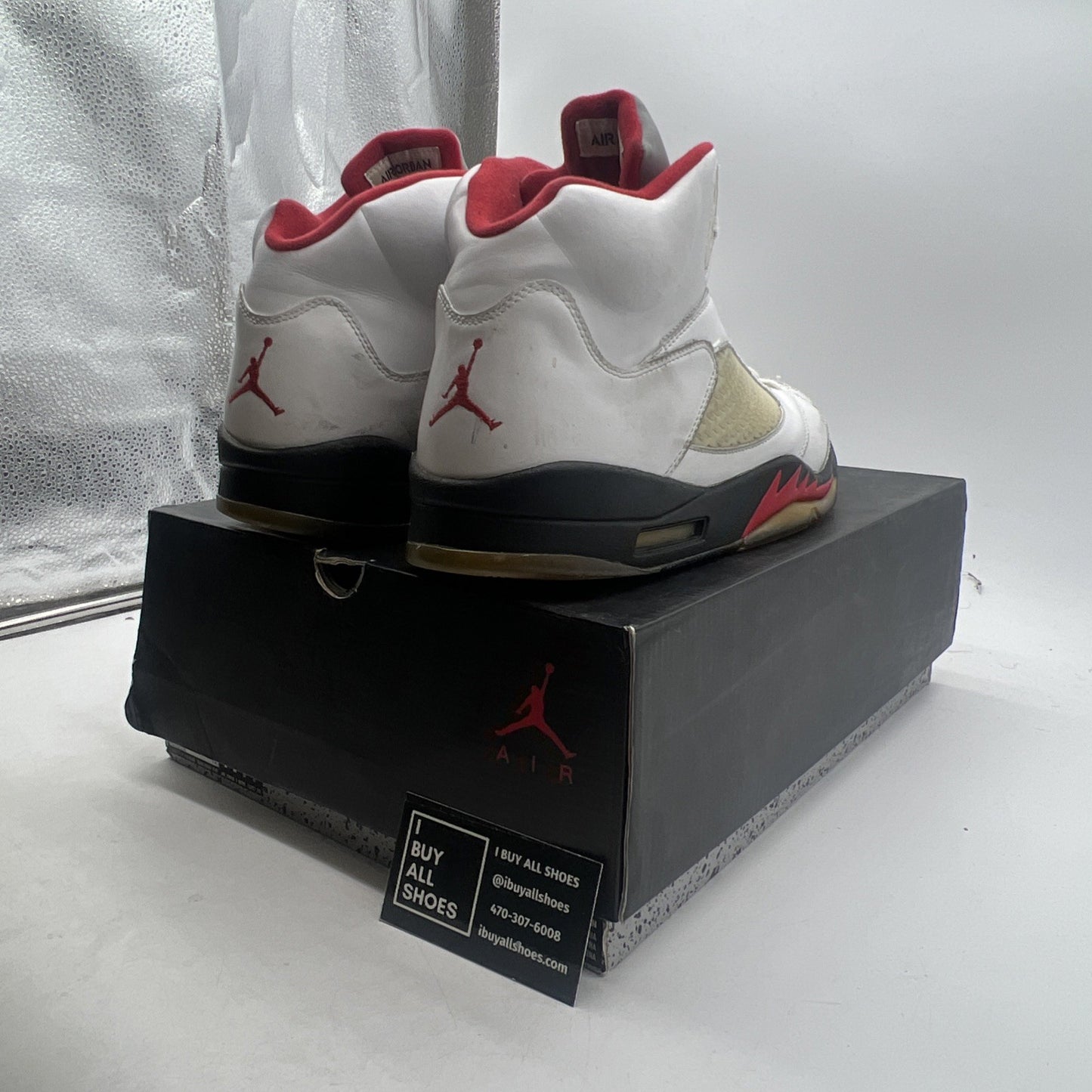 Size 14 - Air Jordan 5 Retro 2013 White Fire Red (136027-100)