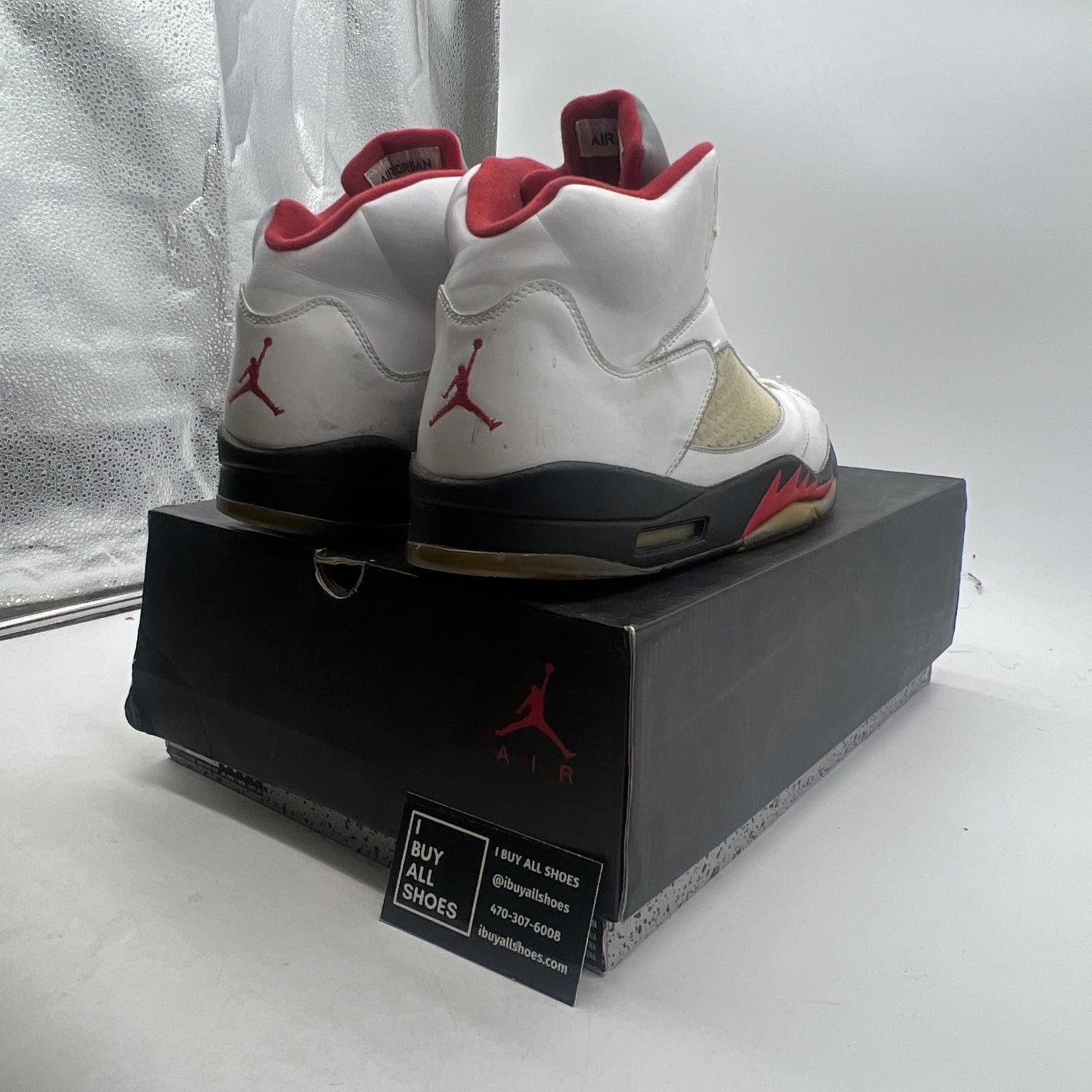 Size 14 - Air Jordan 5 Retro 2013 White Fire Red (136027-100)