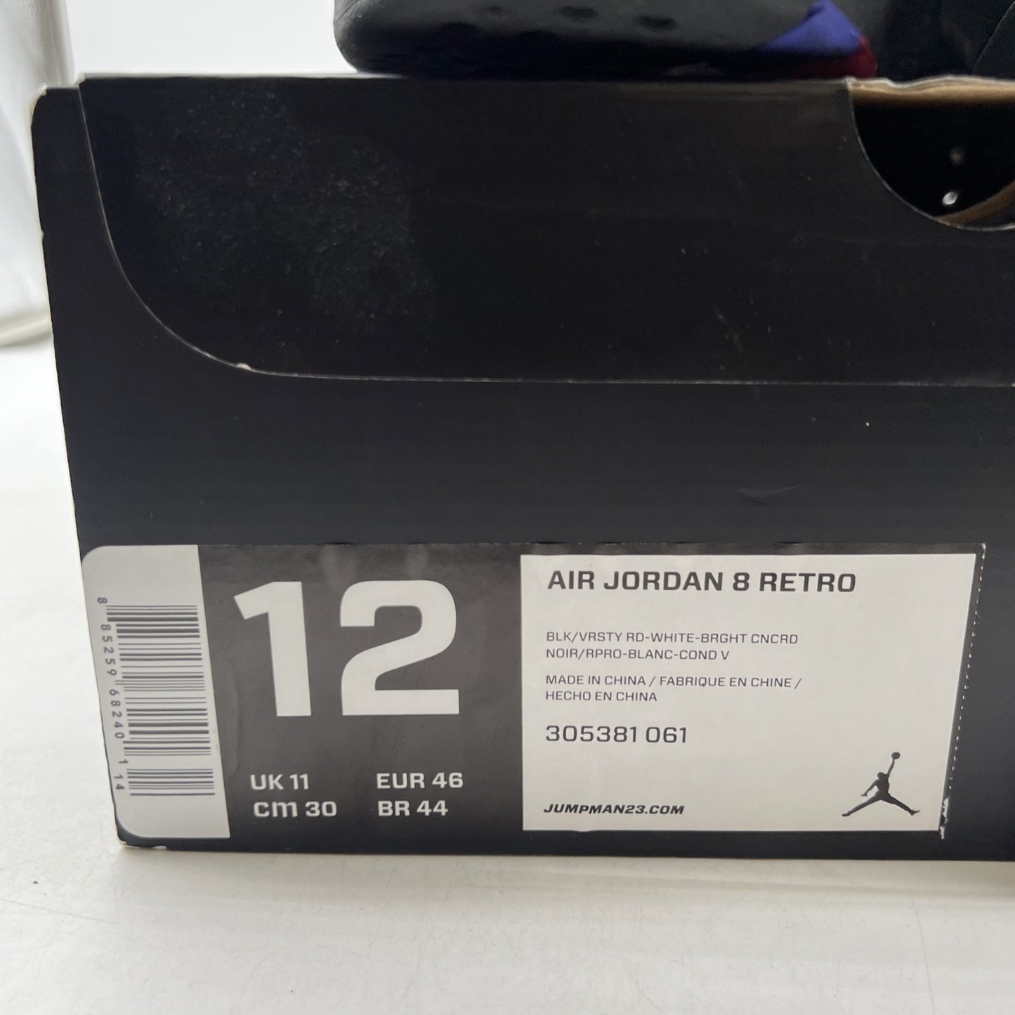 Size 12 - Air Jordan 8 Retro 2013 Playoff (305381-061)
