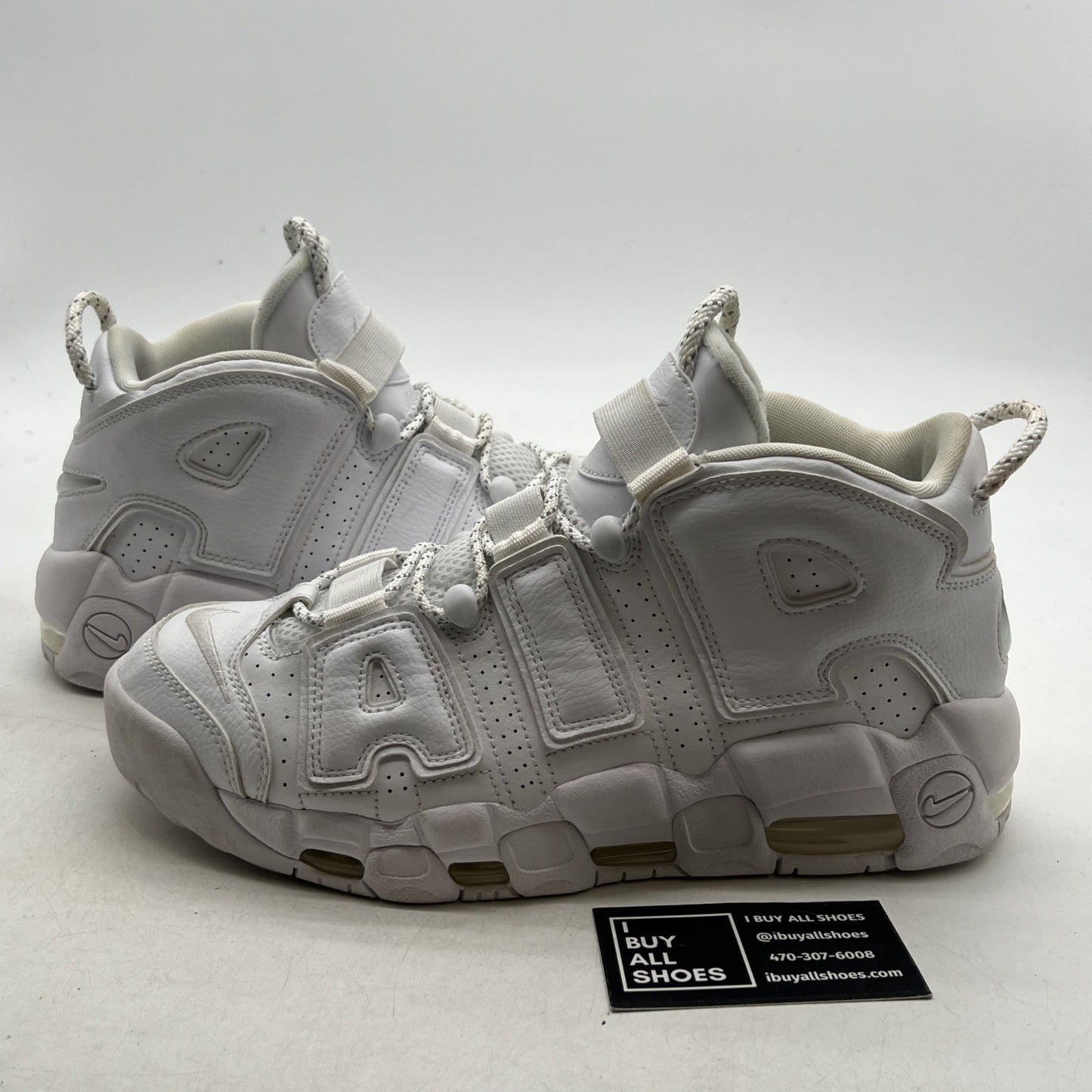 Size 10 - Nike Air More Uptempo Triple White (921948-100)