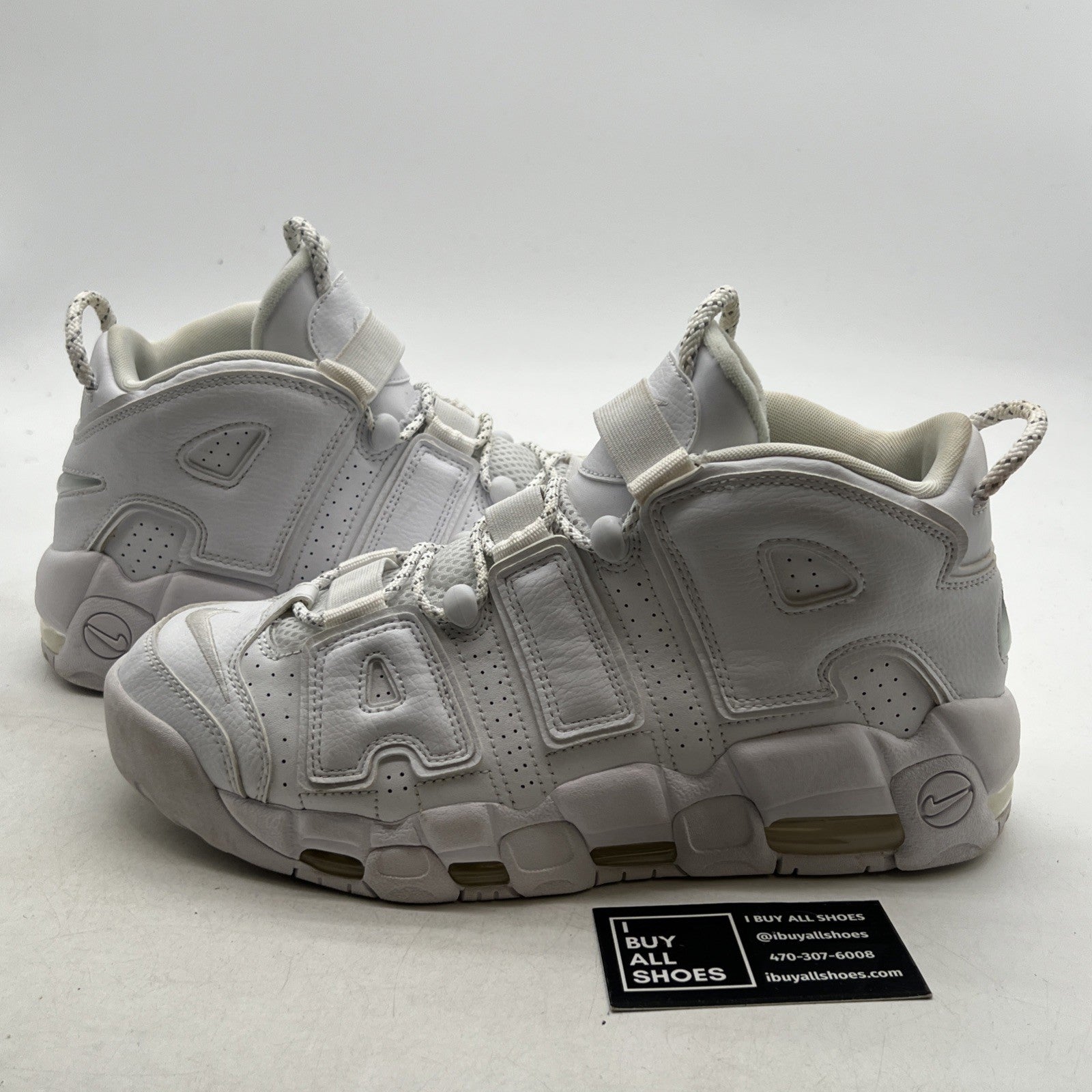 Size 10 - Nike Air More Uptempo Triple White (921948-100)