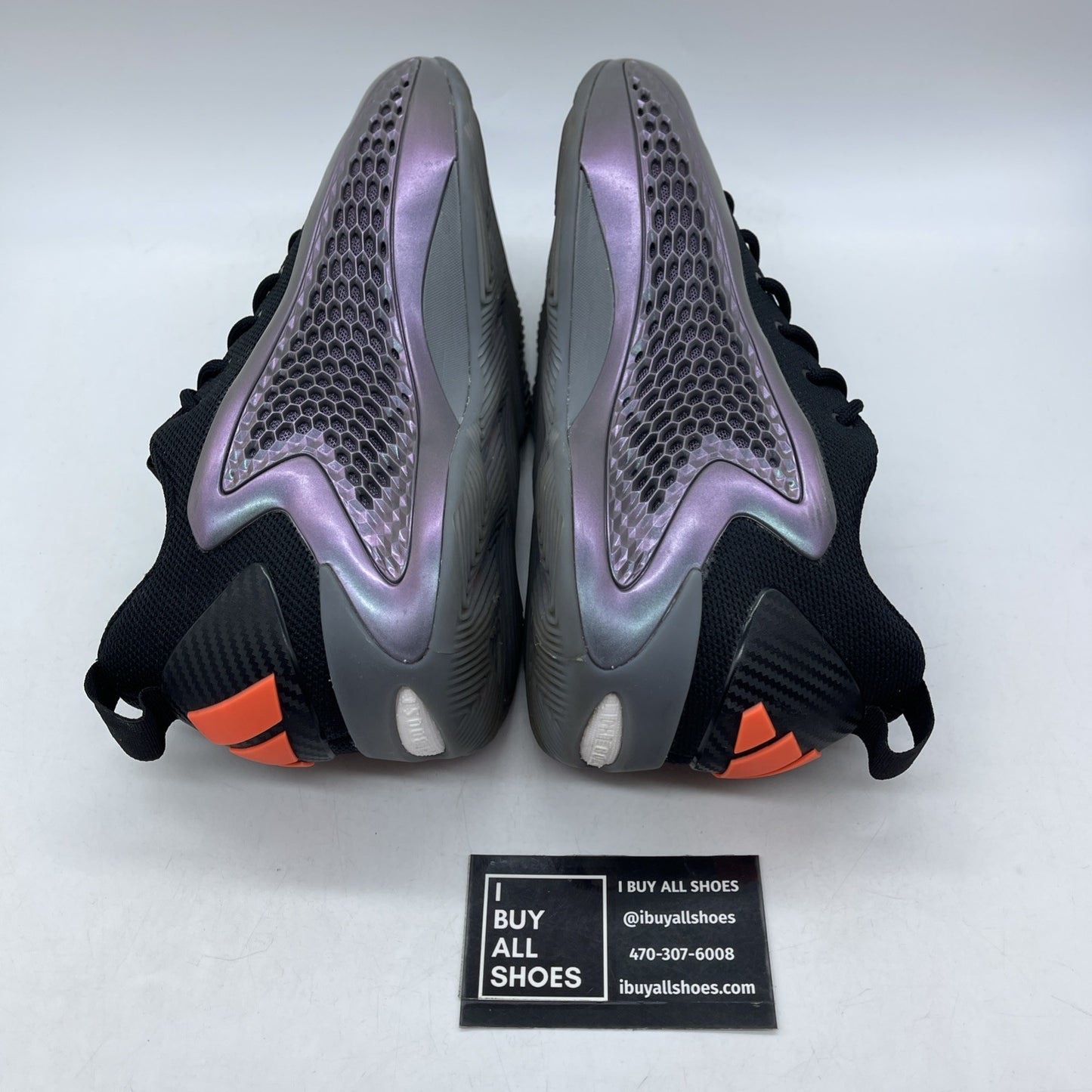 Size 9.5 - adidas AE 1 Low Iron Sharpens Iron Black Purple Suede (JQ8898)