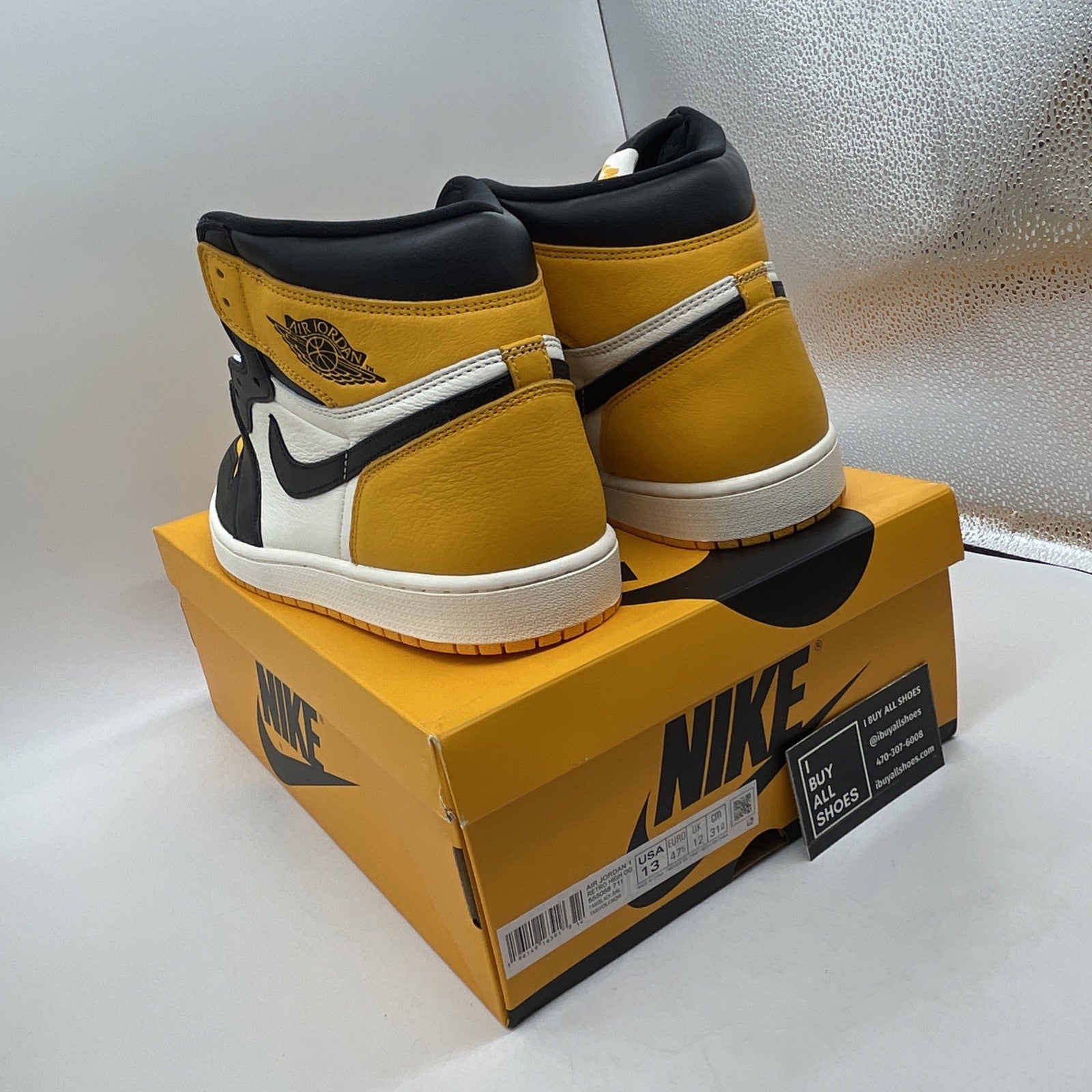Size 13 - Air Jordan 1 Retro OG High Yellow Toe (555088-711)