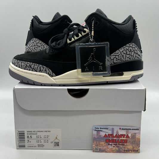 Size 8.5 - Jordan 3 Retro Mid Off Noir W