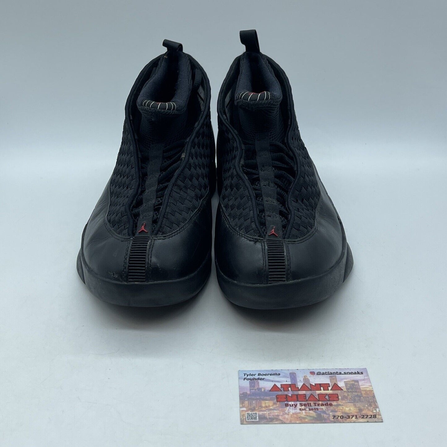 Size 11.5 - Air Jordan 15 Retro 2017 Stealth Red Black Suede Leather (881429001)