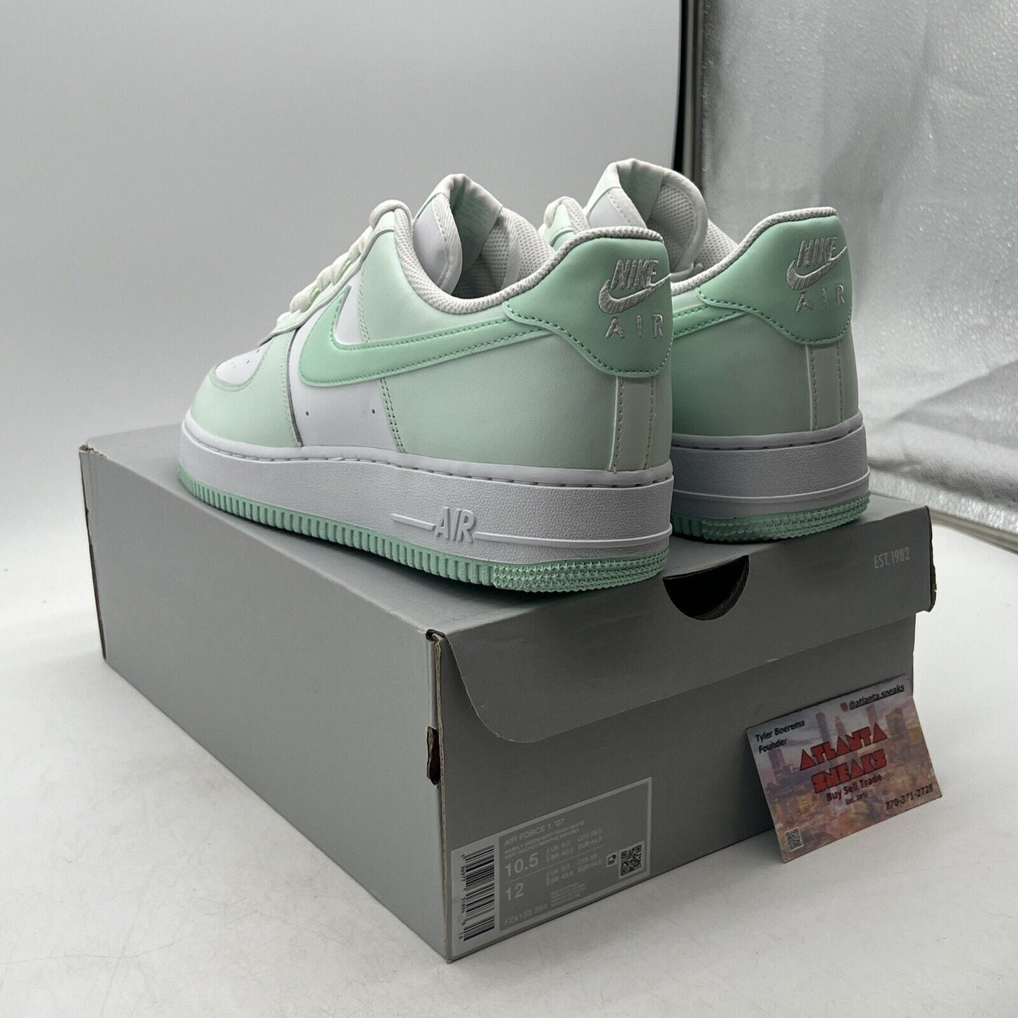 Size 10.5 - Nike Air Force 1 Low Mint Foam White Leather  (FZ4123-304)