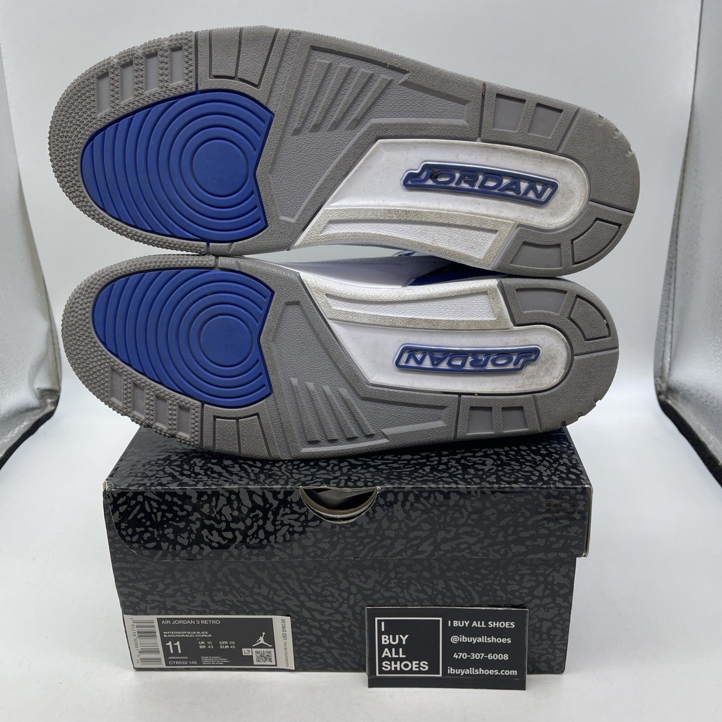 Size 11 - Air Jordan 3 Retro Mid Racer Blue (CT8532-145)