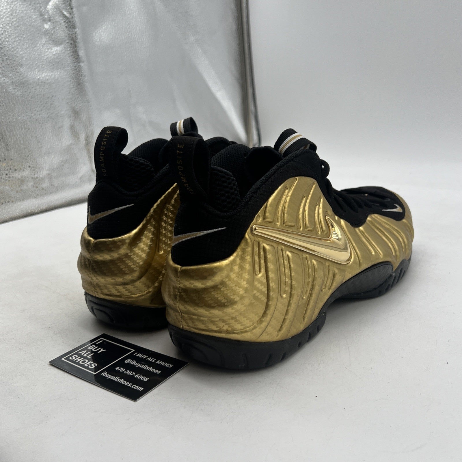 Size 11.5 - Nike Air Foamposite Pro Metallic Gold (624041-701)