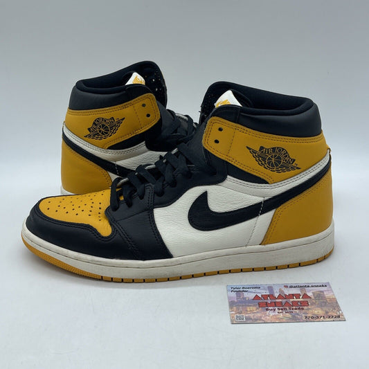 Size 11 - Jordan 1 Retro OG High Yellow Toe White Black Leather (555088-711)