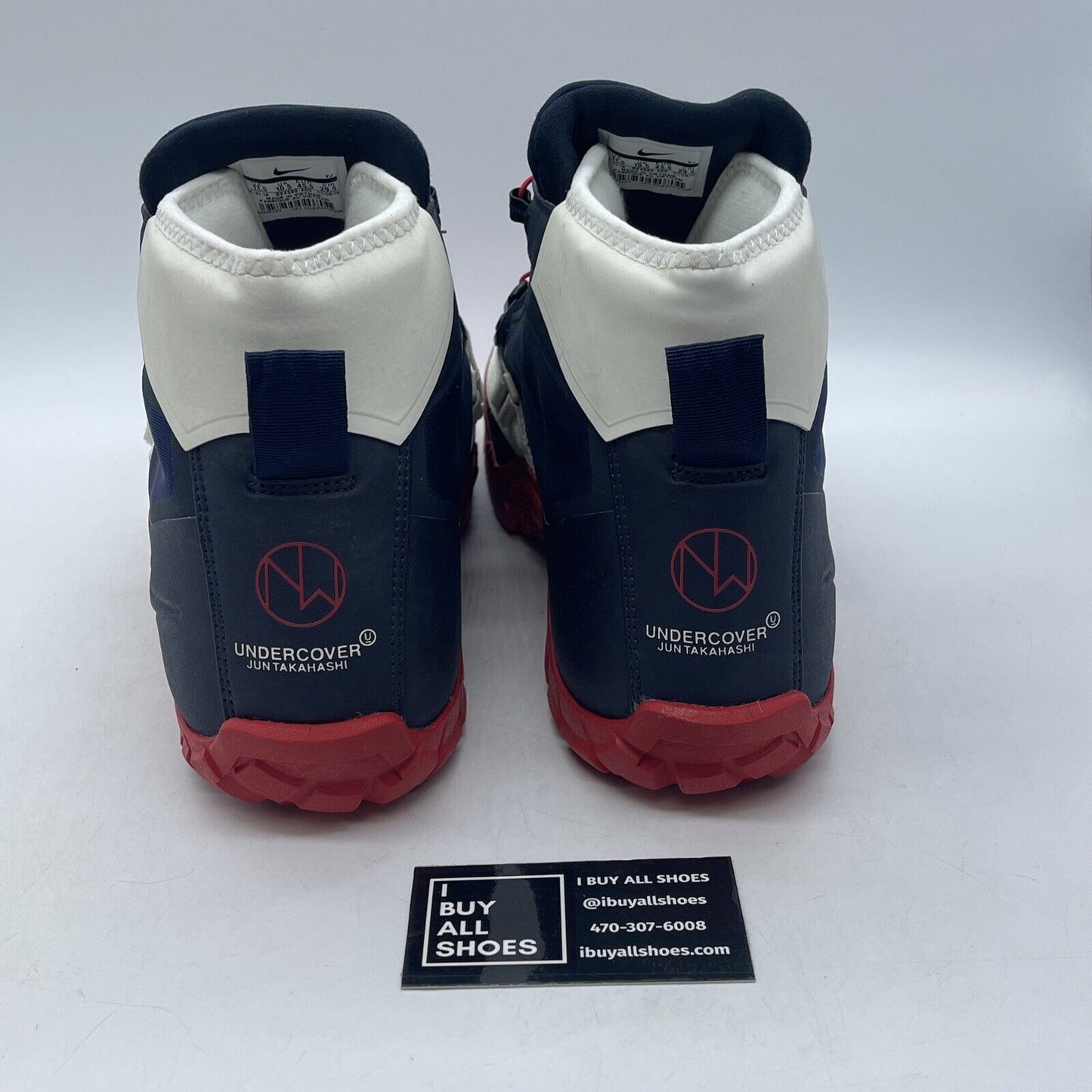 Size 11.5 - Nike X SFB Mountain/Undercover Boots Blue Red suede (BV4580 400)