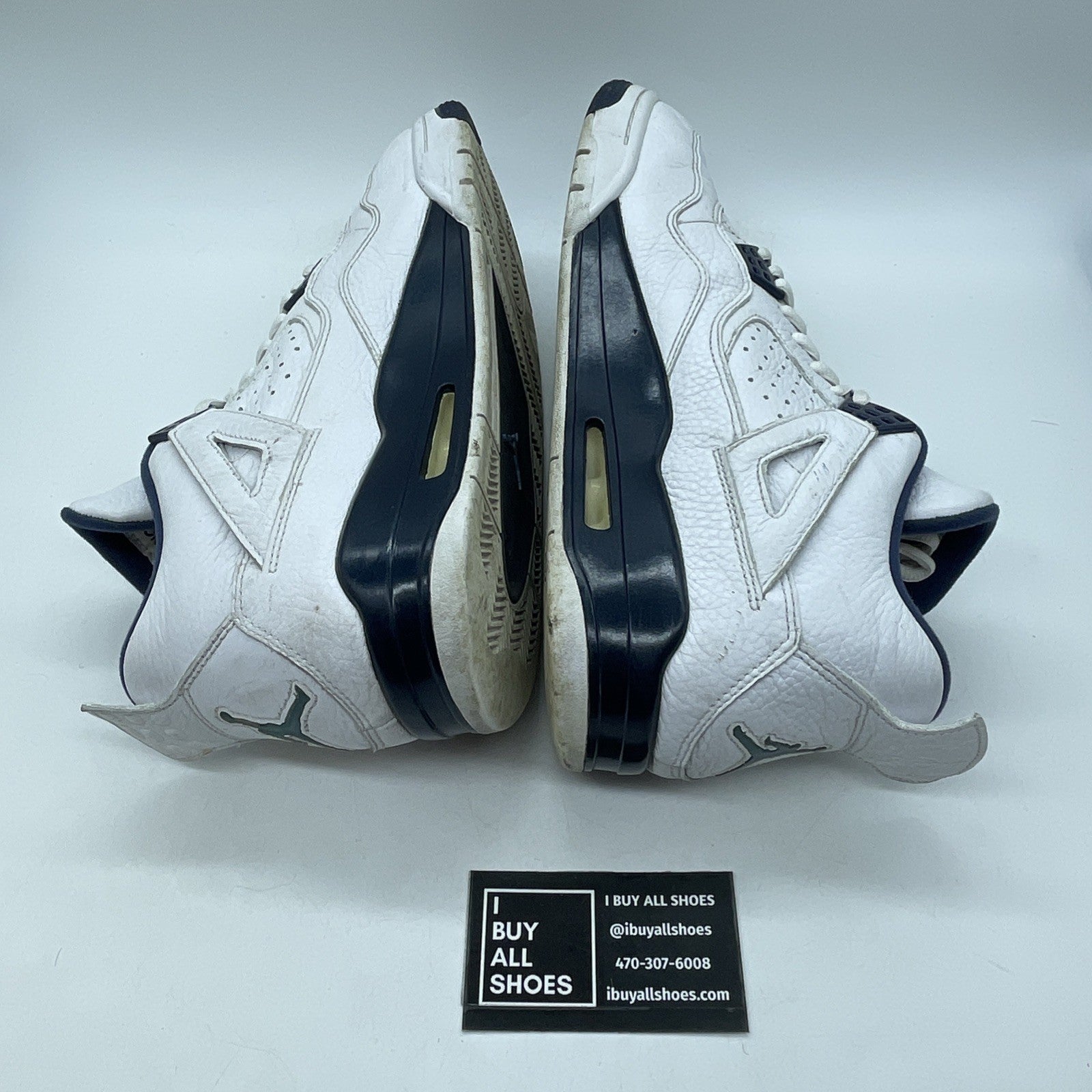 Size 11.5 - Air Jordan 4 Retro LS Columbia Blue White Leather (314254-107)