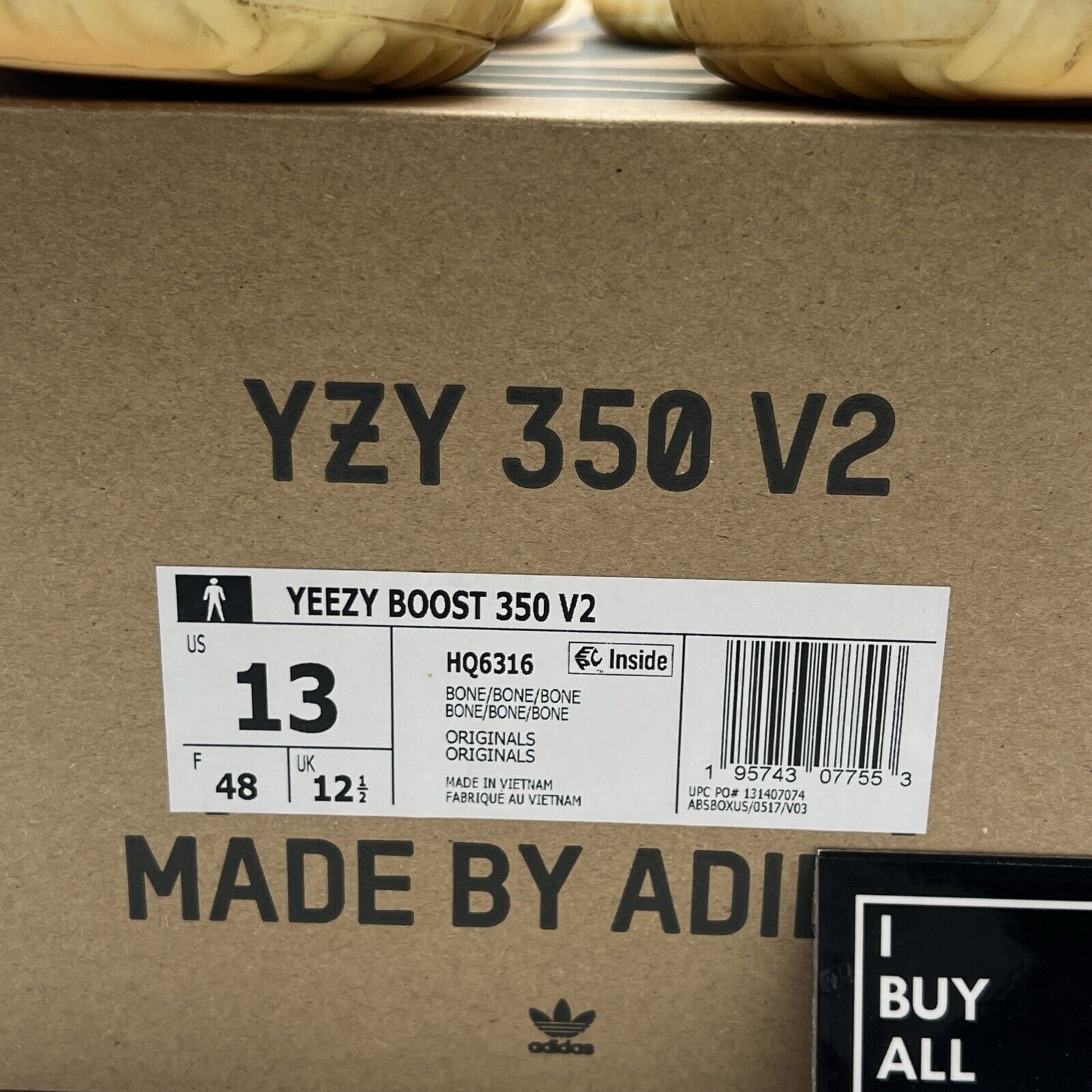 Size 13 - adidas Yeezy Boost 350 V2 Low Bone (HQ6316)