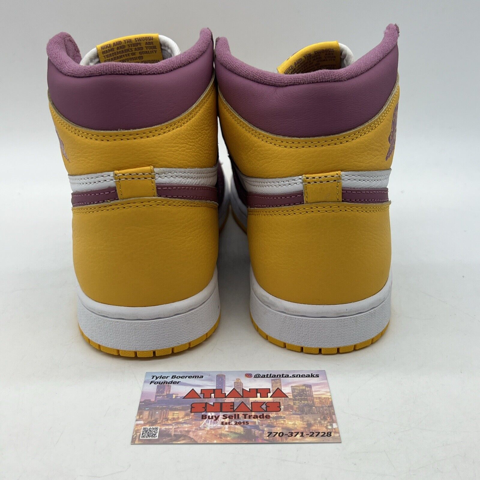 Size 8.5 - Jordan 1 Retro High OG Brotherhood 2022 Yellow White (555088-706)