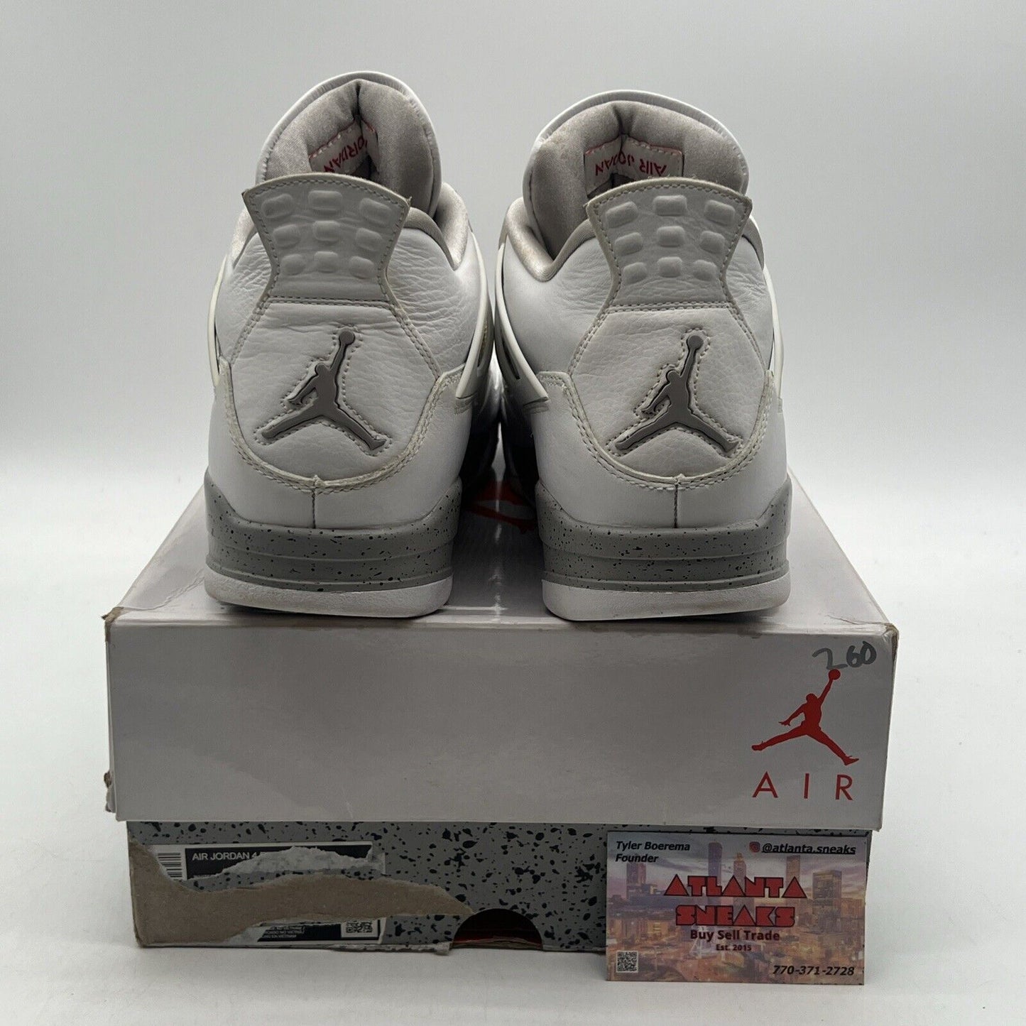 Size 11.5 - Jordan 4 Retro Mid White Oreo Grey (CT8527-100)