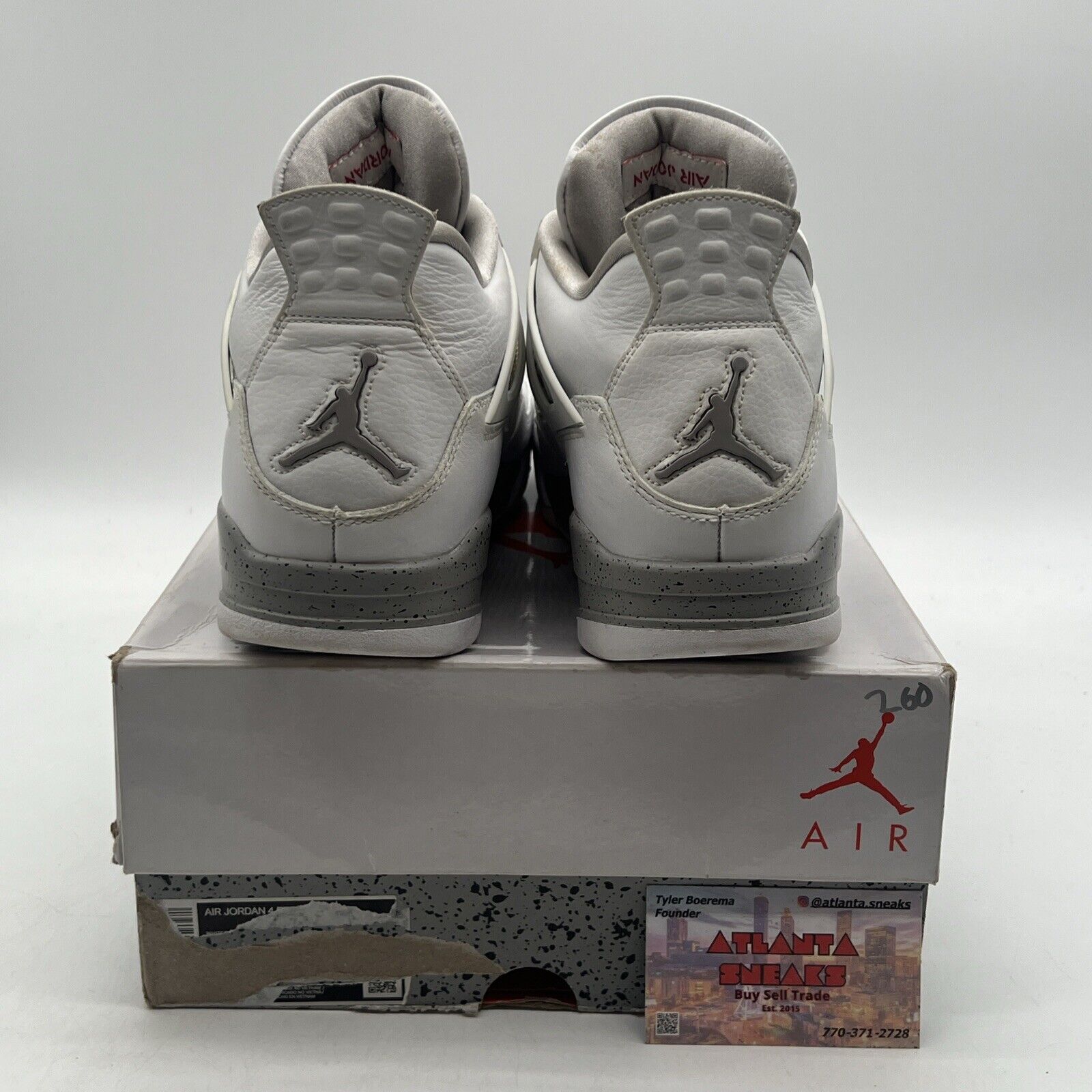 Size 11.5 - Jordan 4 Retro Mid White Oreo Grey (CT8527-100)