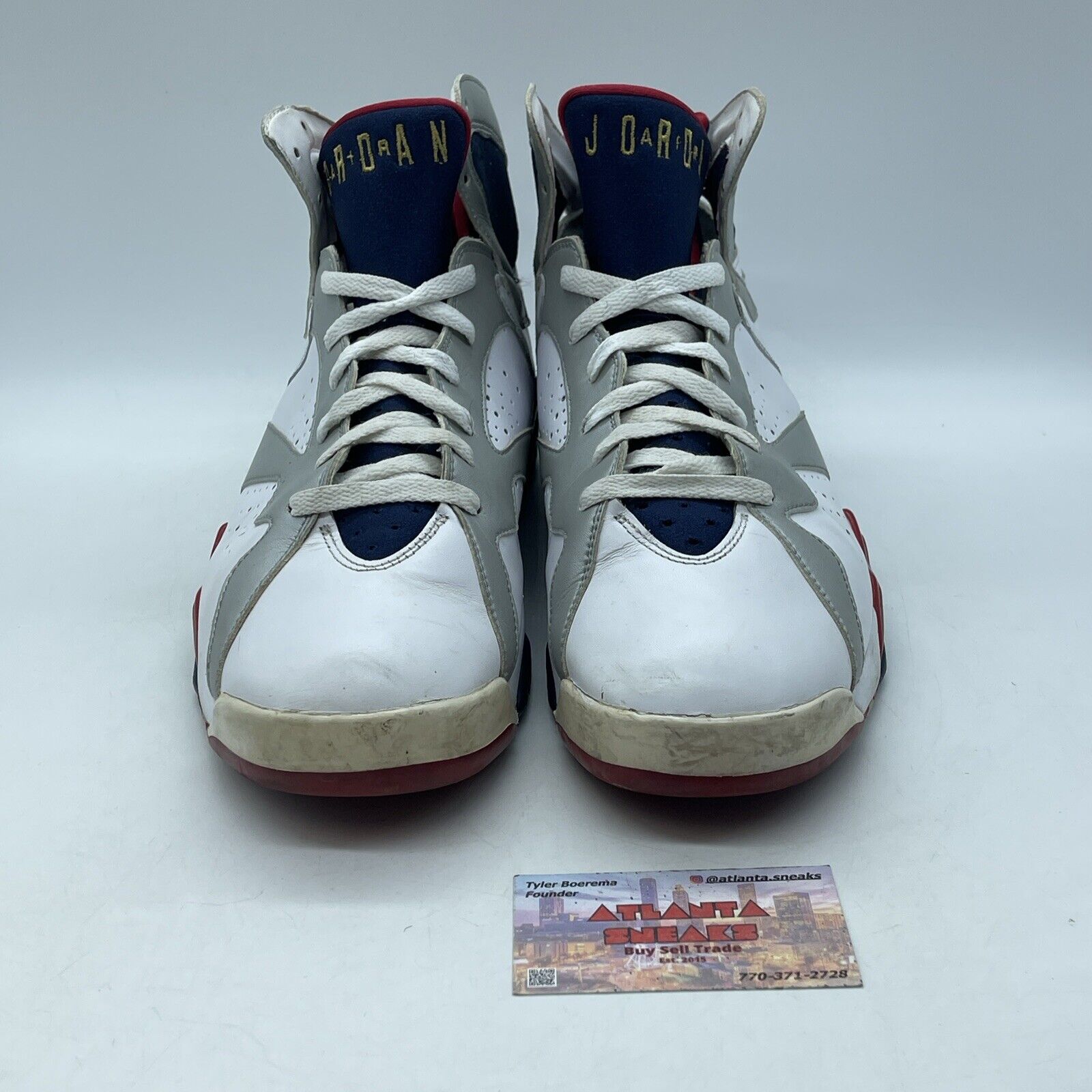 Size 12 - Air Jordan 7 Retro For The Love Of The Game White Silver (304775-103)