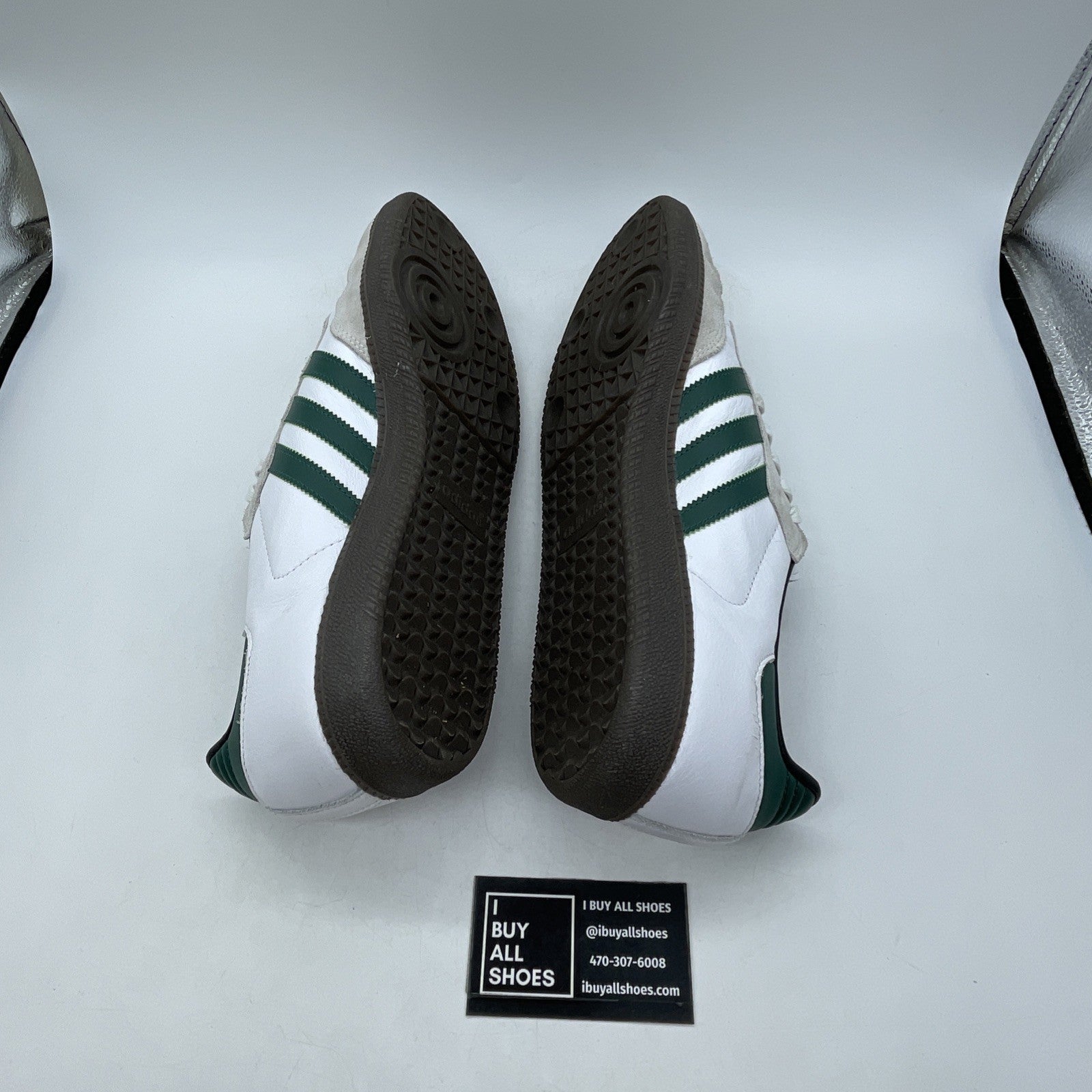 Size 14 - adidas Samba ADV White College Green (GY6940)