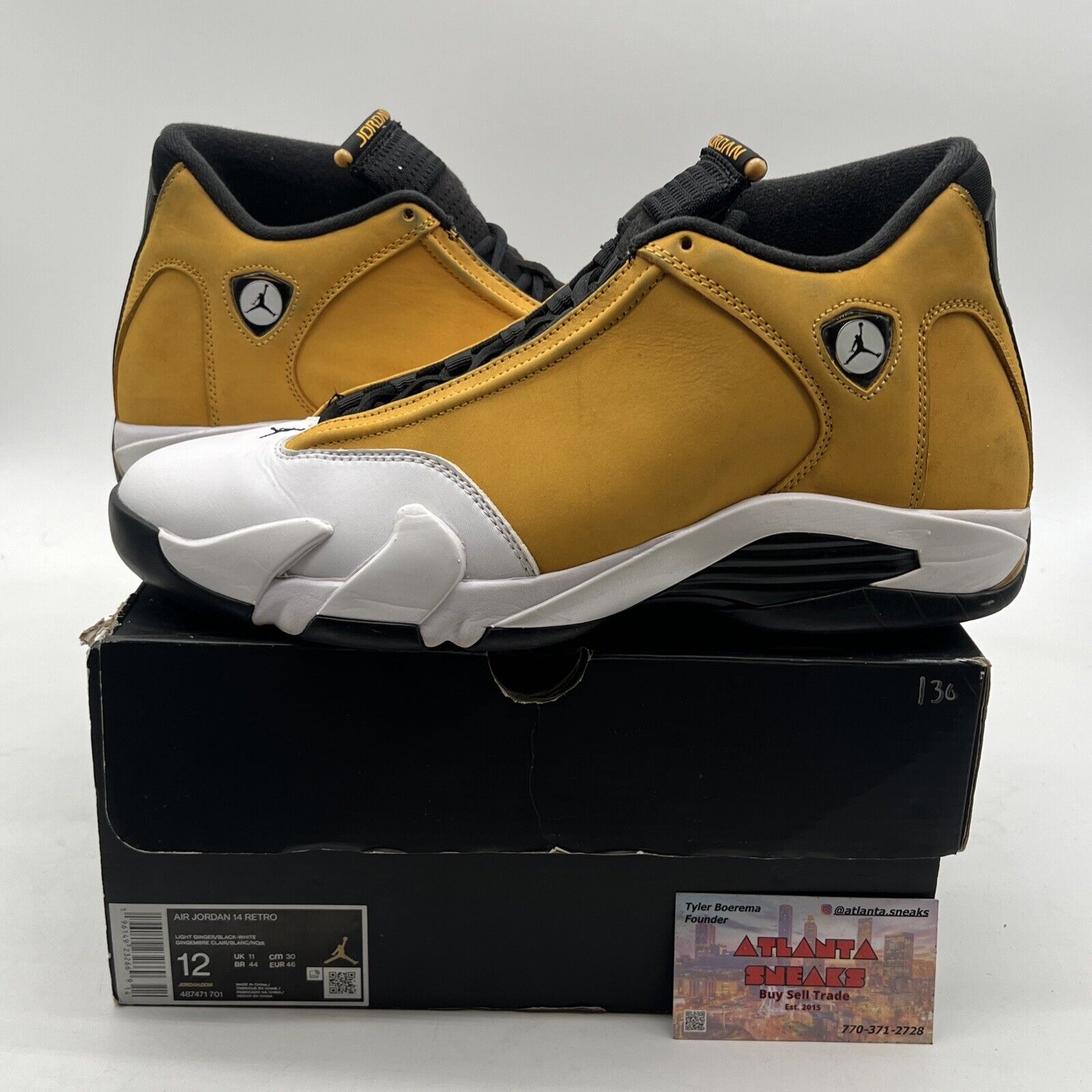 Size 12 - Air Jordan 14 Retro Light Ginger 2022 (487471-701)