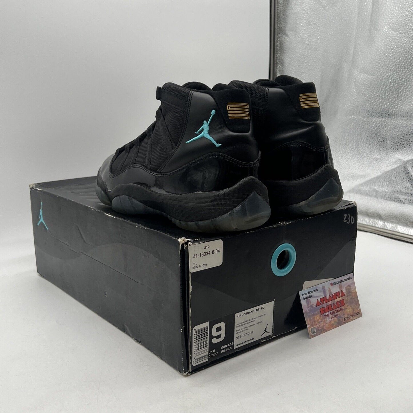 Size 9 - Jordan 11 Retro High Gamma Blue (378037-006)