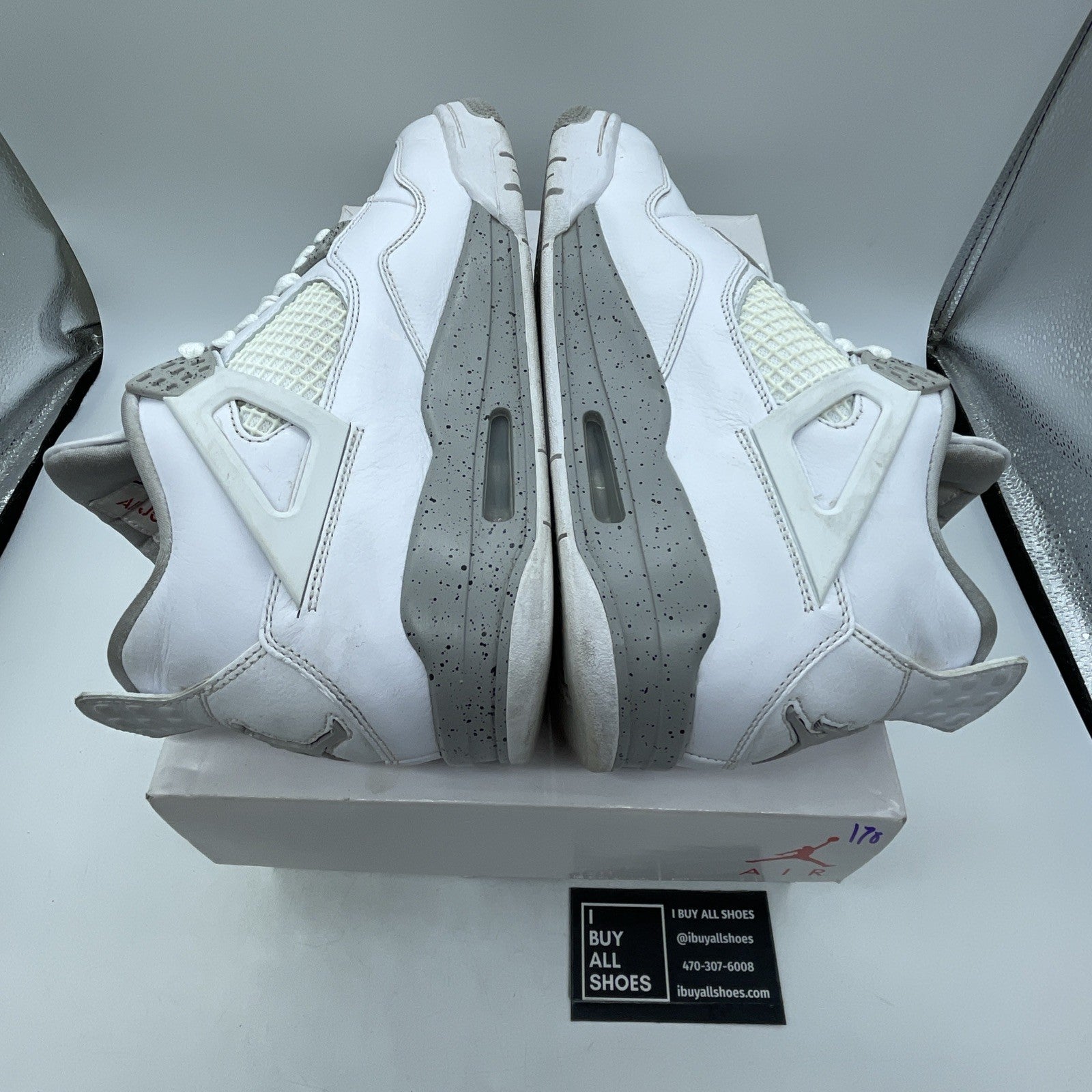 Size 8.5 - Air Jordan 4 Retro Mid White Oreo (CT8527-100)