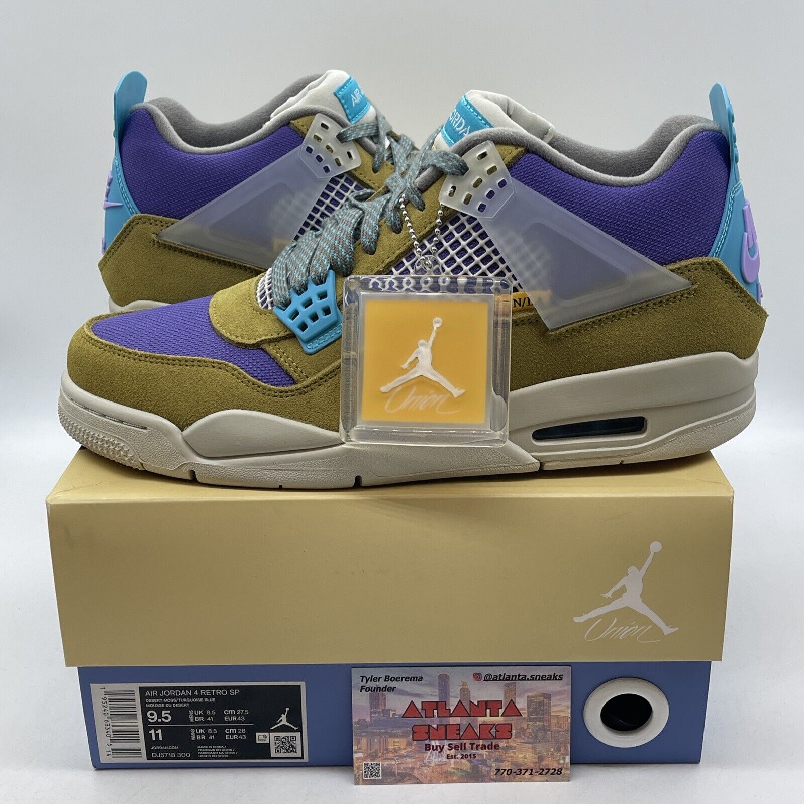 Size 9.5 - Jordan 4 Retro SP x Union 30th Anniversary Purple Suede (DJ5718-300)