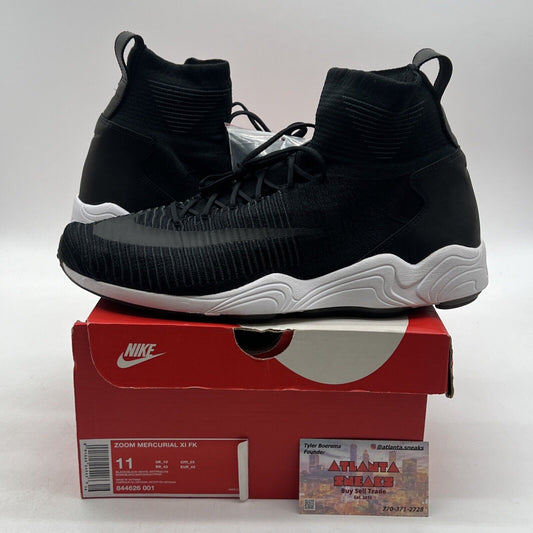 Size 11 - Nike Zoom Mercurial 11 Flyknit FC Black (845626-001)