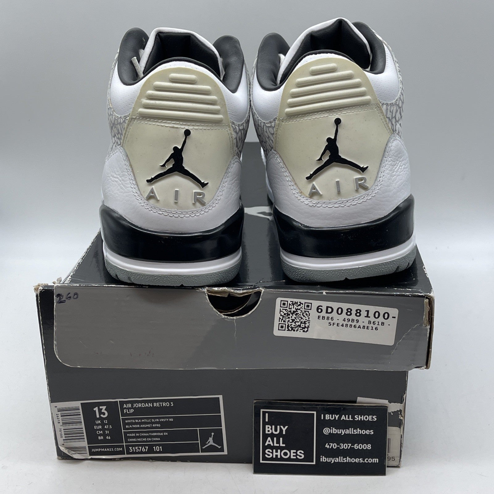 Size 13 - Air Jordan 3 Retro Flip (315767-101)