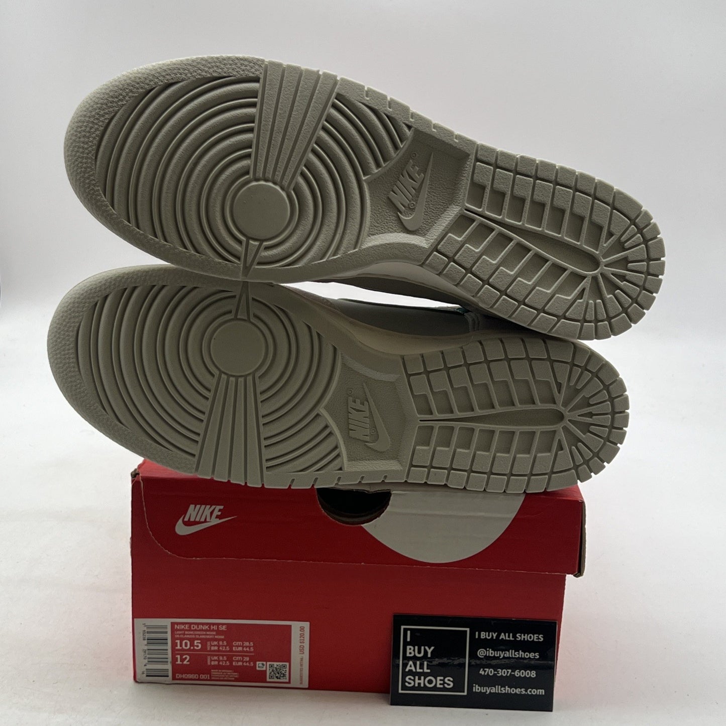 Size 10.5 - Nike Dunk SE High First Use Pack - Green Noise (DH0960-001)