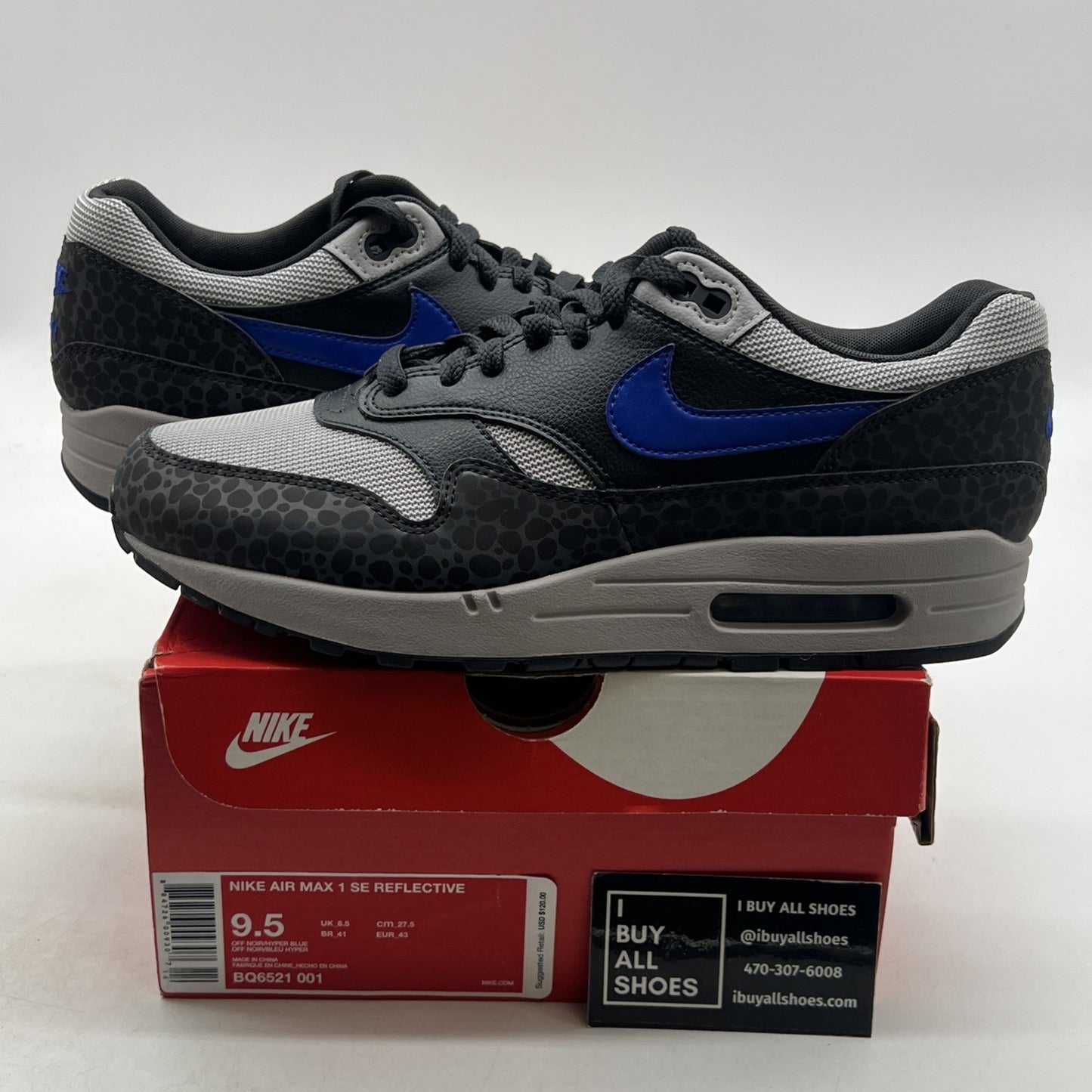 Size 9.5 - Nike Air Max 1 Safari (BQ6521-001)