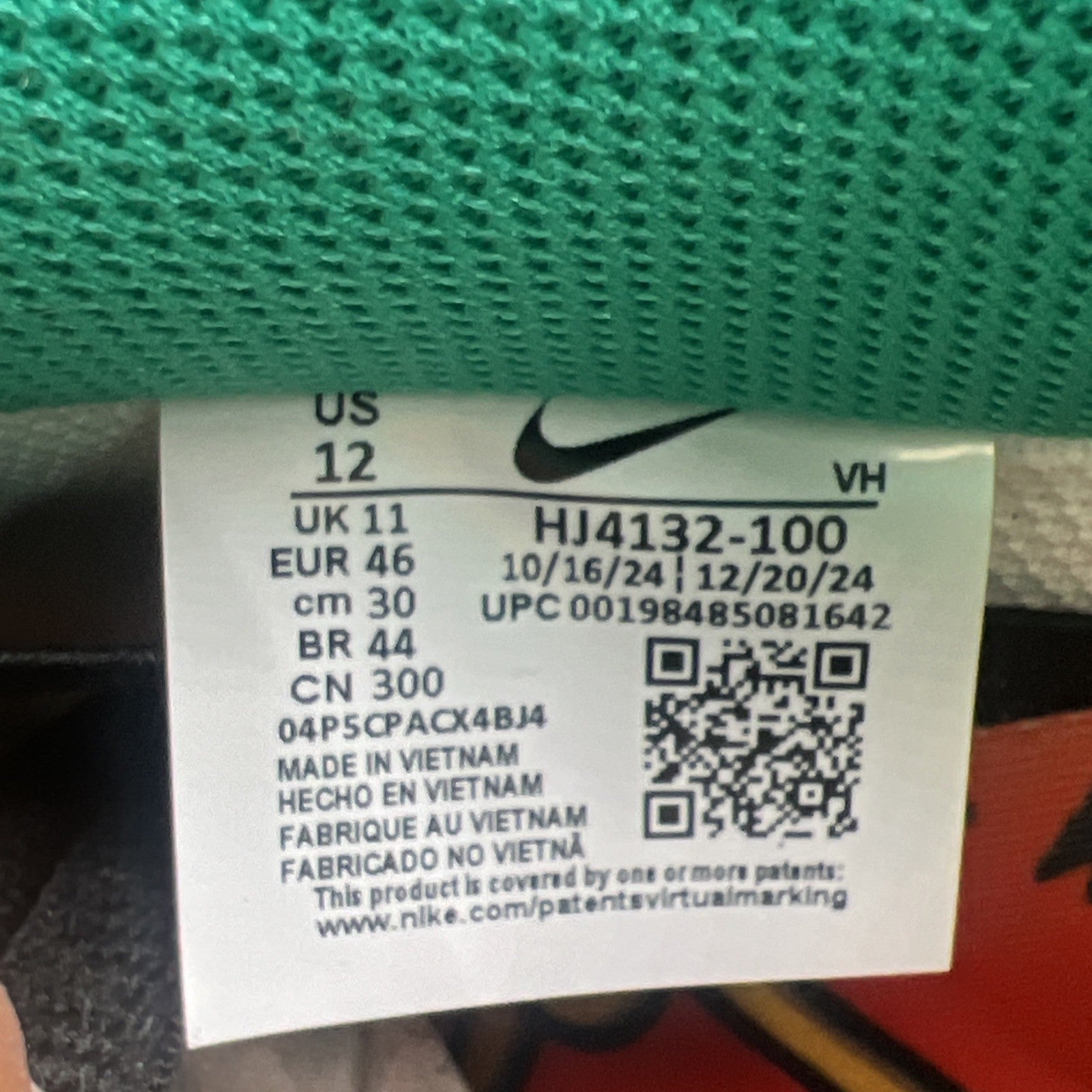 Size 12 - Nike CSEF x Dunk SB Low White Clear Emerald (HJ4132-100)