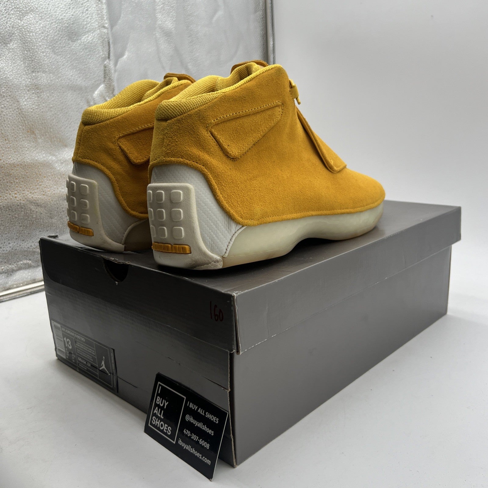 Size 13 - Air Jordan 18 Retro Yellow Suede (AA2494-701)