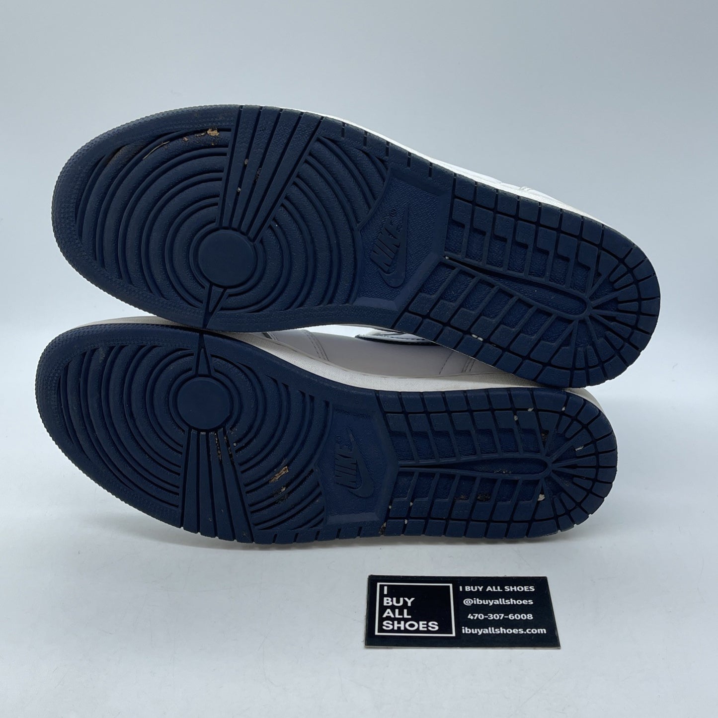 Size 10.5 - Air Jordan 1 Retro OG High Metallic Navy Blue (555088-106)