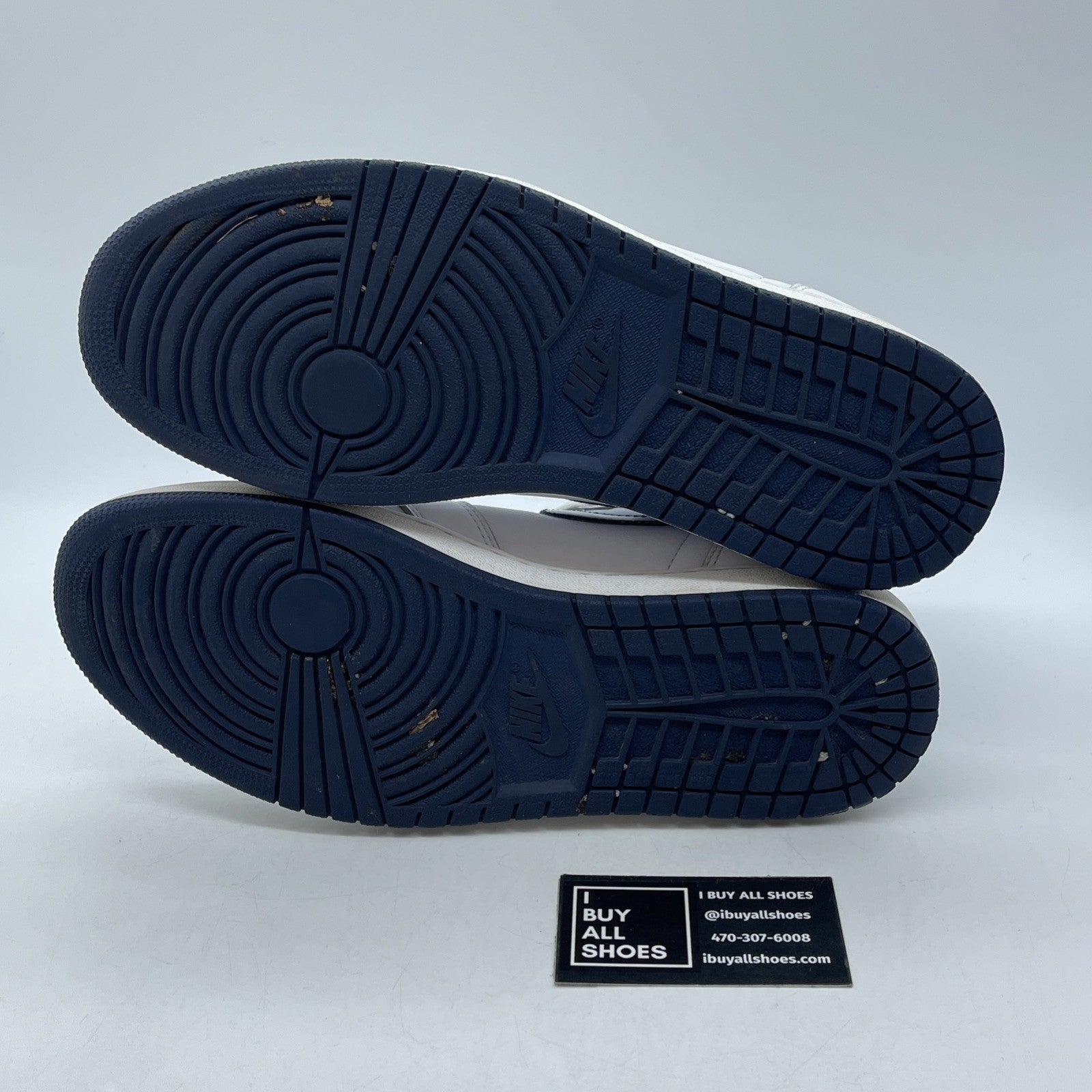 Size 10.5 - Air Jordan 1 Retro OG High Metallic Navy Blue (555088-106)