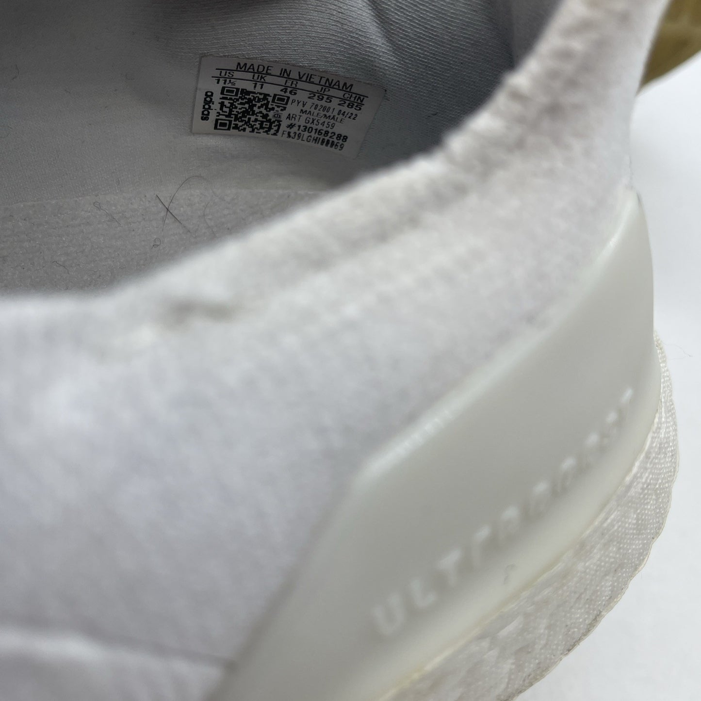 Size 11.5 - adidas UltraBoost 22 Cloud White (GX5459)
