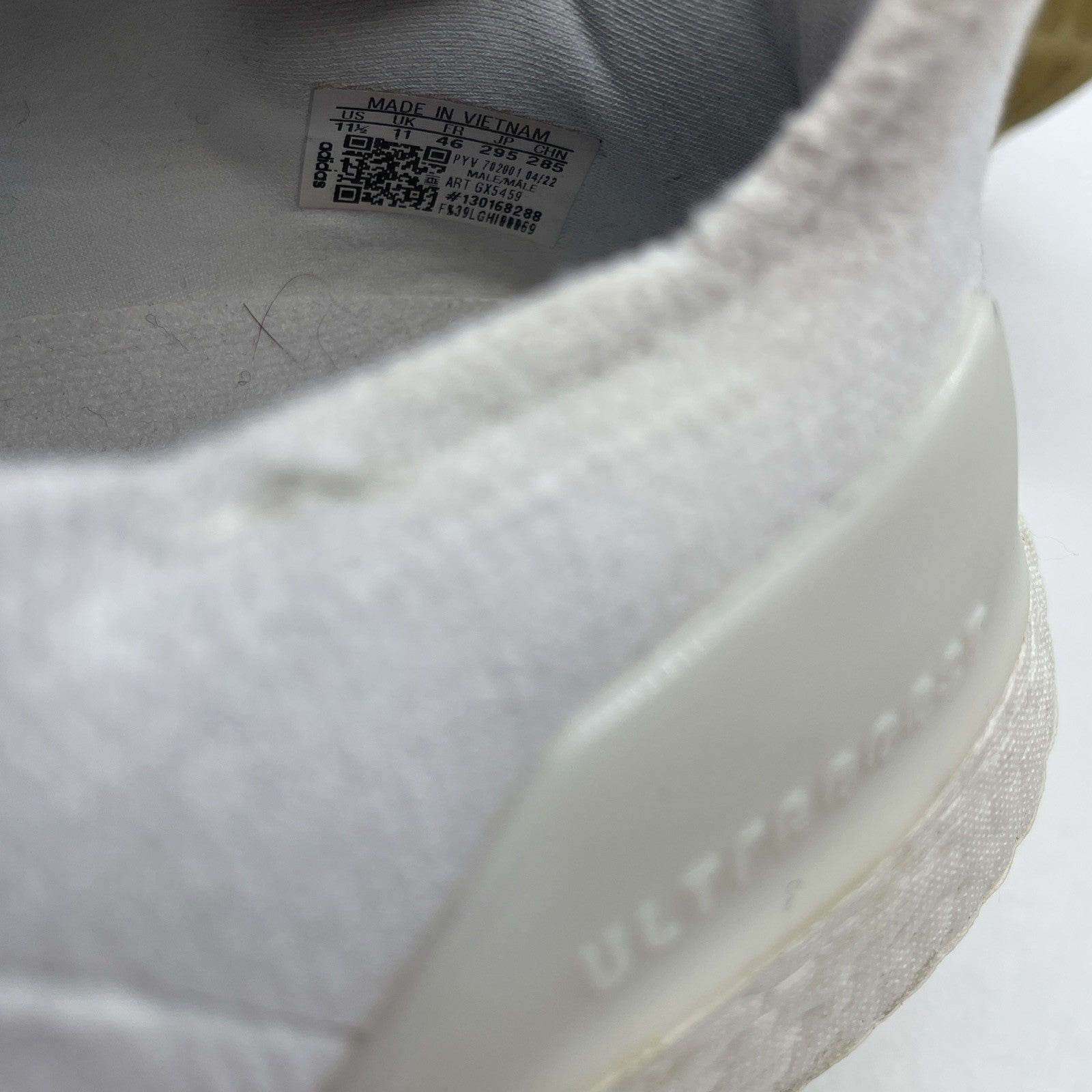 Size 11.5 - adidas UltraBoost 22 Cloud White (GX5459)
