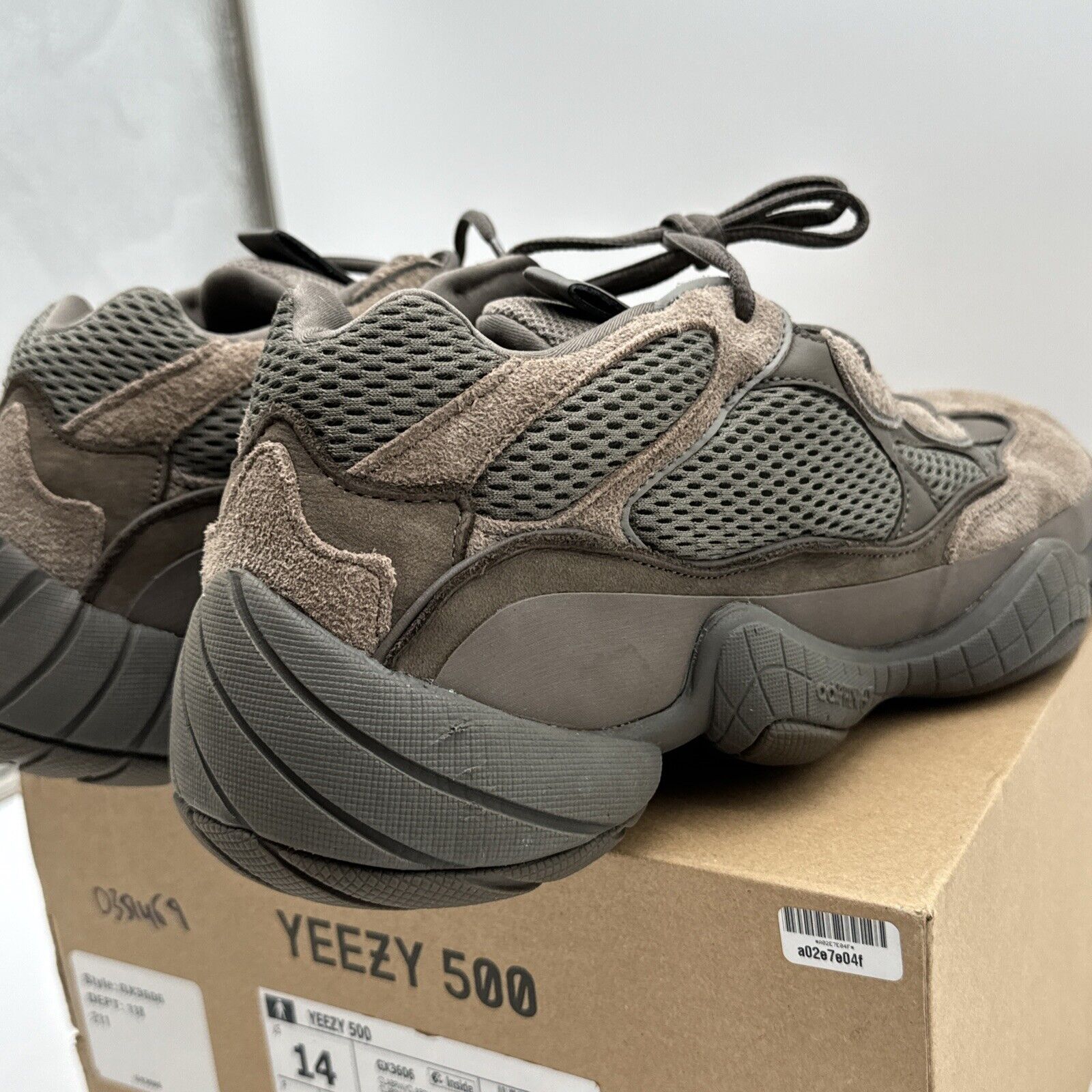 Size 14 - adidas Yeezy 500 Brown Clay Suede Mesh Boost Kanye Kardashian