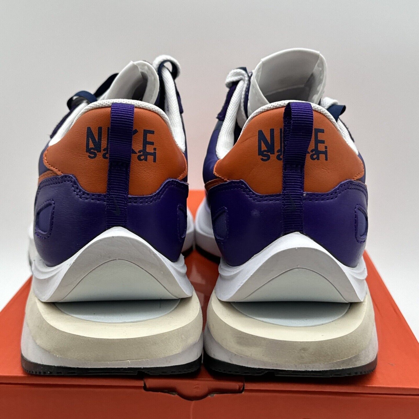 Size 13 - Nike VaporWaffle x Sacai Dark Iris Purple Orange Clemson Cream Soles