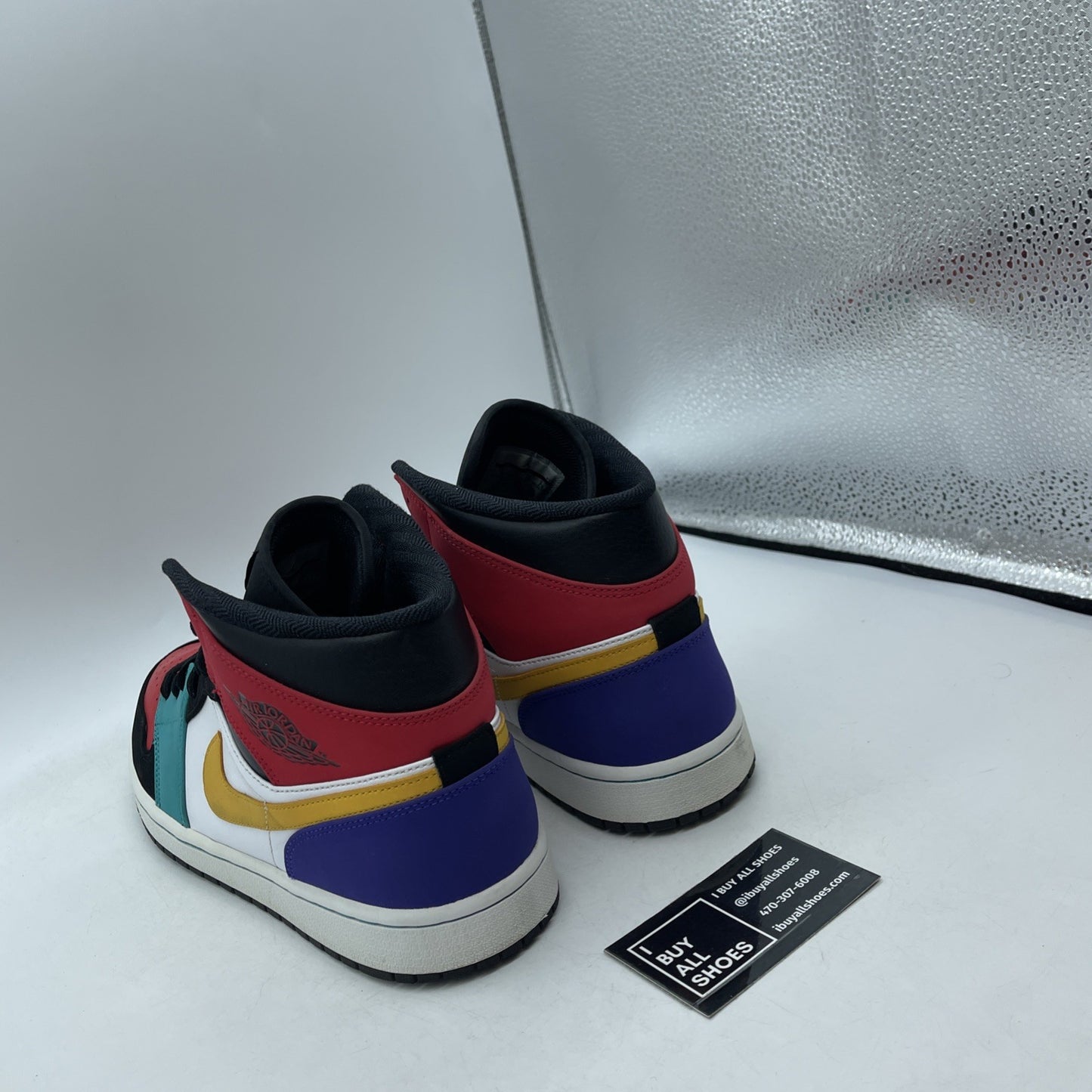 Size 11 - Air Jordan 1 Mid Multi-Color Suede Leather (554724-125)