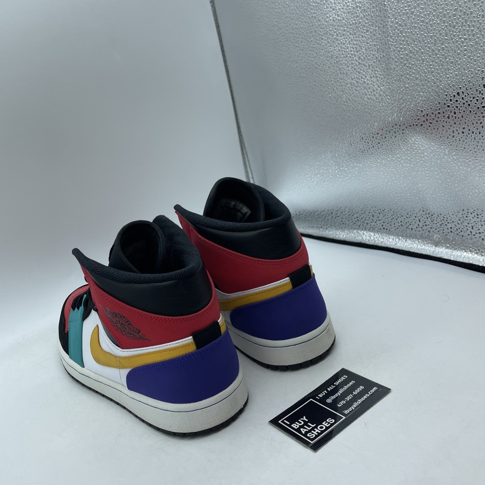 Size 11 - Air Jordan 1 Mid Multi-Color Suede Leather (554724-125)