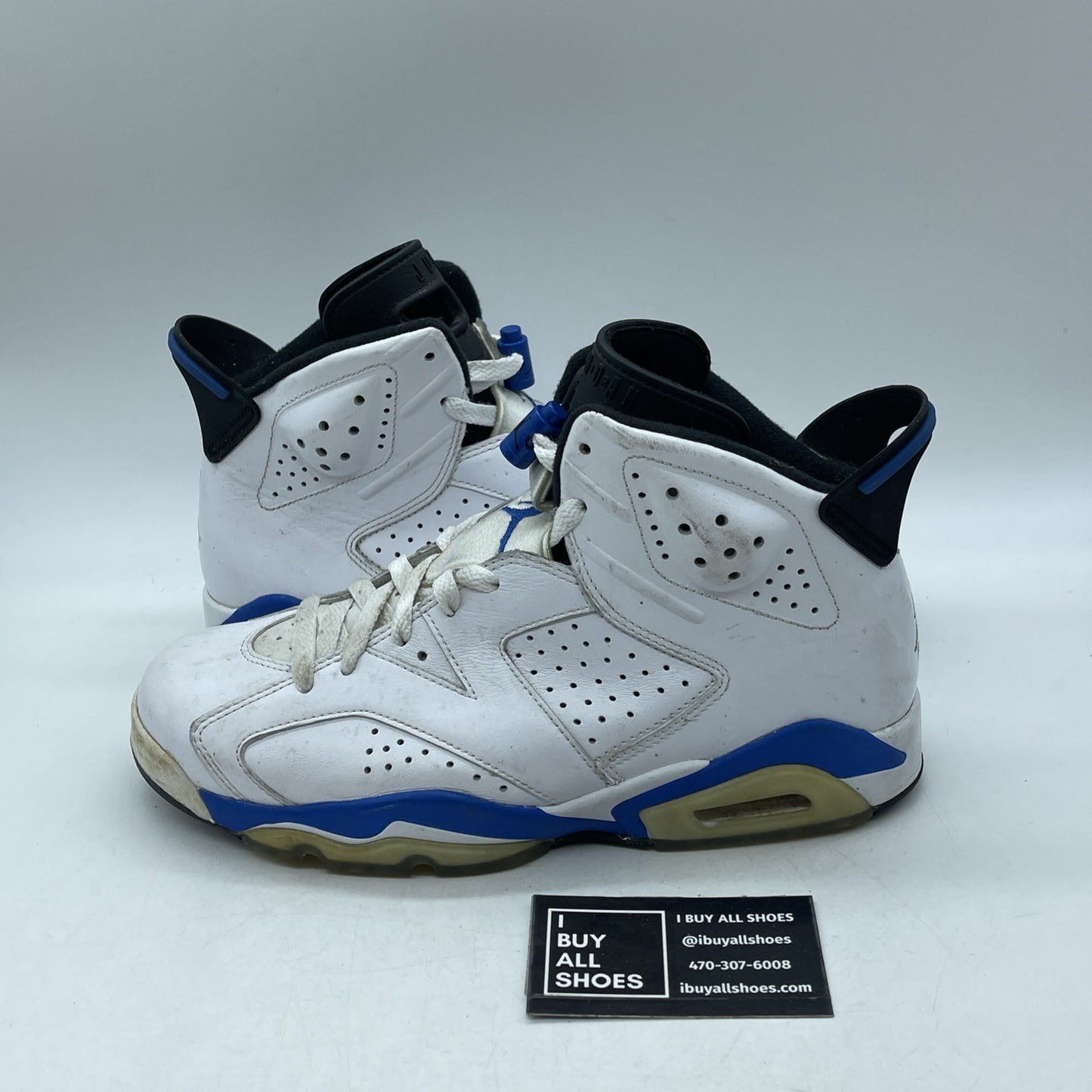 Size 8 - Air Jordan 6 Retro 2014 Sport Blue (384664-107)