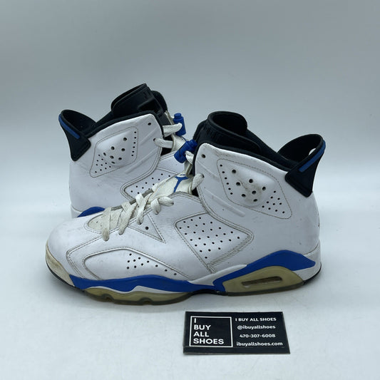 Size 8 - Air Jordan 6 Retro 2014 Sport Blue (384664-107)