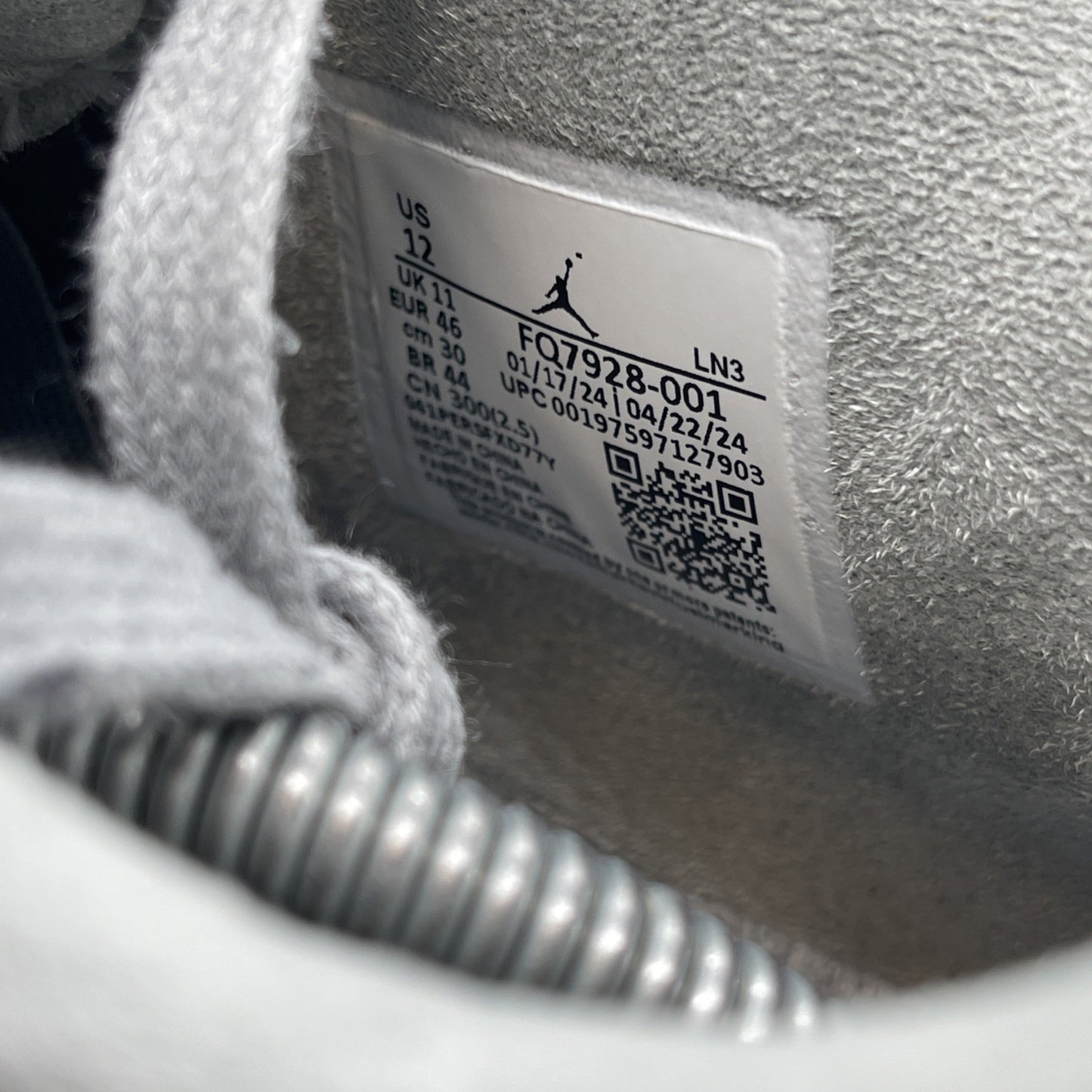 Size 12 - Air Jordan 4 Retro SE Wet Cement Grey Suede (FQ7928-001)