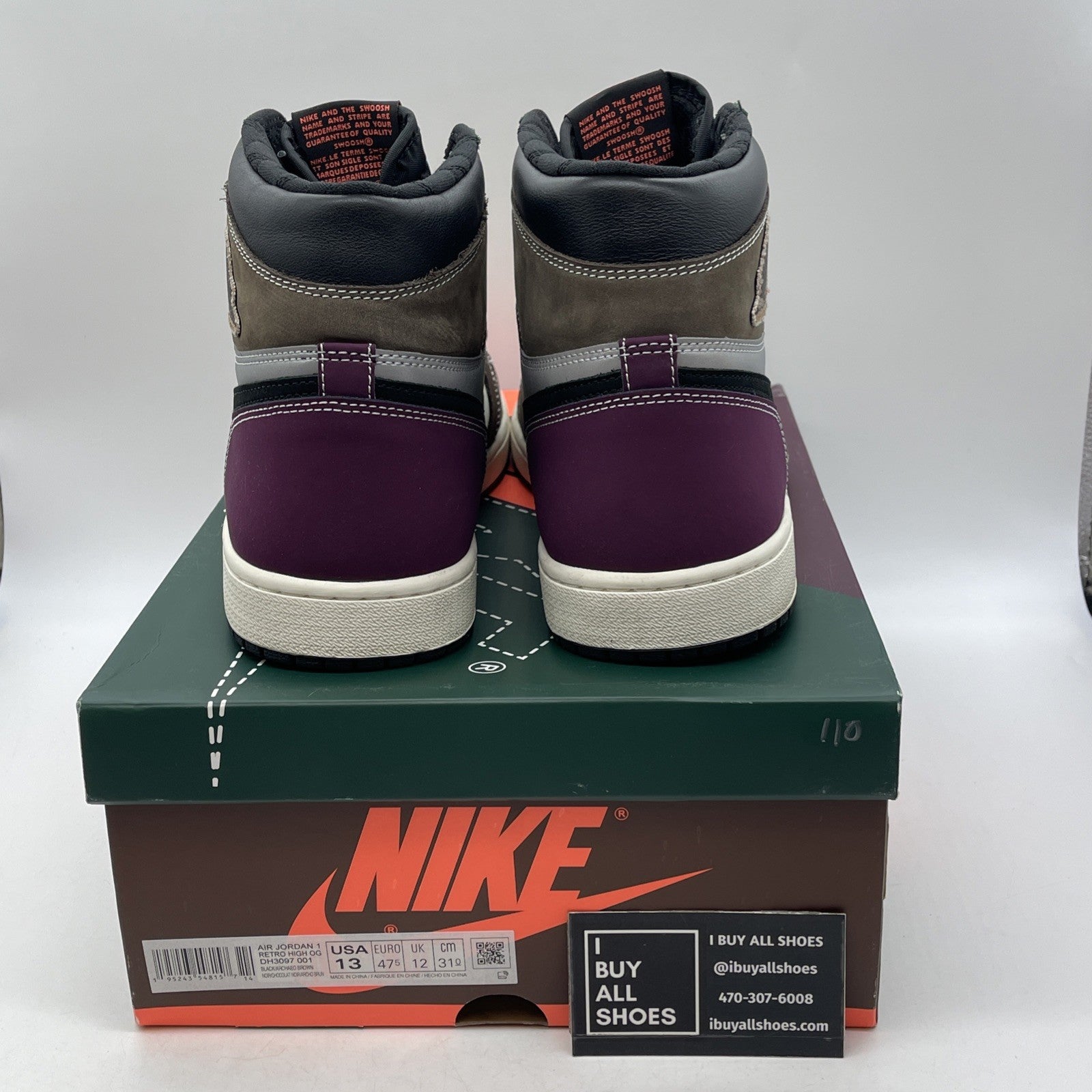 Size 13 - Air Jordan 1 High OG Crafted 2021 (DH3097-001)