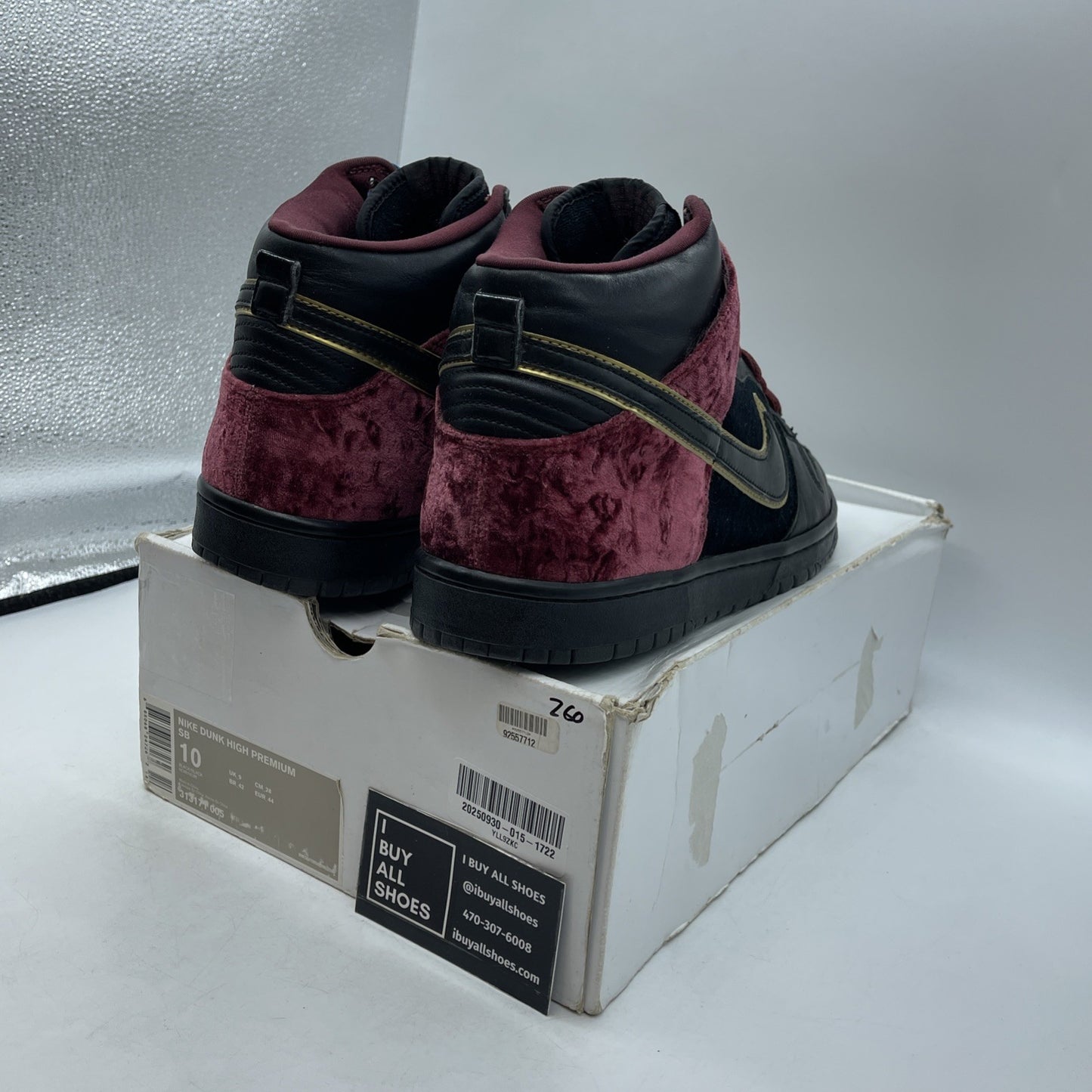 Size 10 - Nike Dunk Premium SB High Bloody Sunday (313171-005)