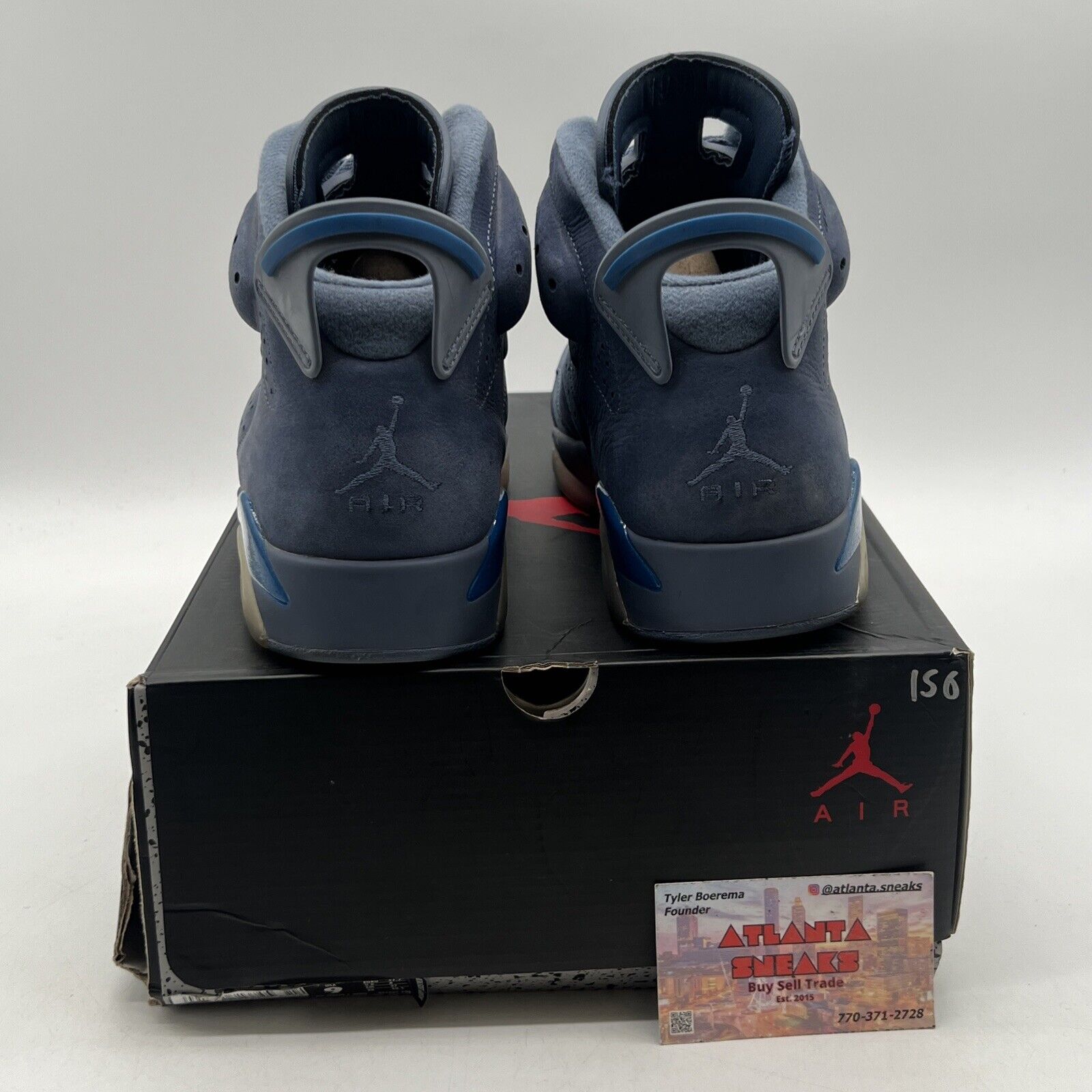 Size 9 - Air Jordan 6 Retro Diffused Blue Suede (384664-400)