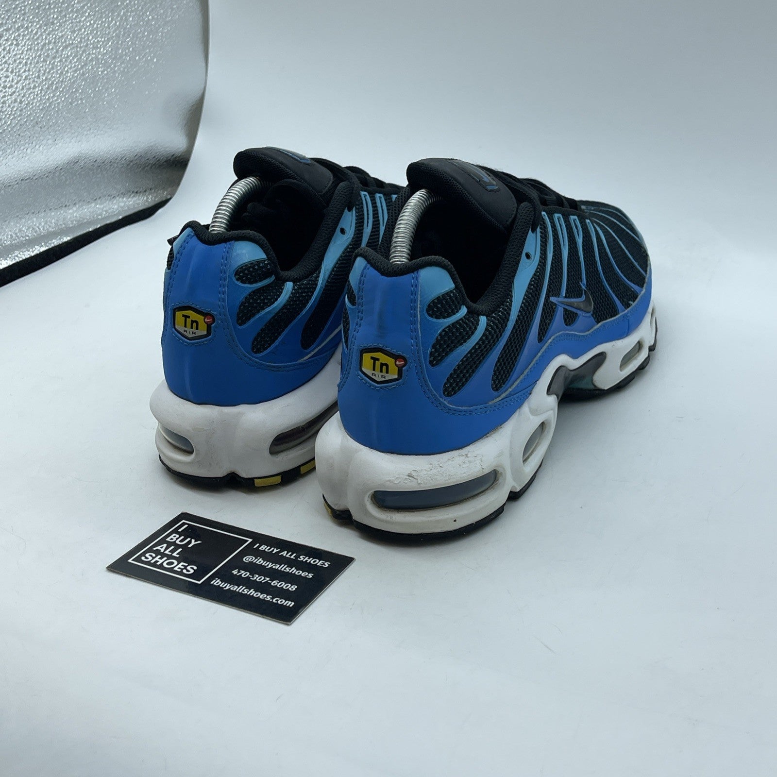 Size 10.5 - Nike Air Max Plus University Blue Black Suede (852630-410)
