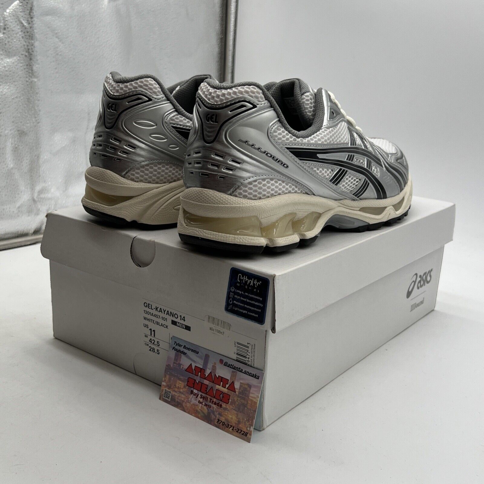 Size 11 - ASICS JJJJound x Gel Kayano 14 Silver Black (1201A457-101)